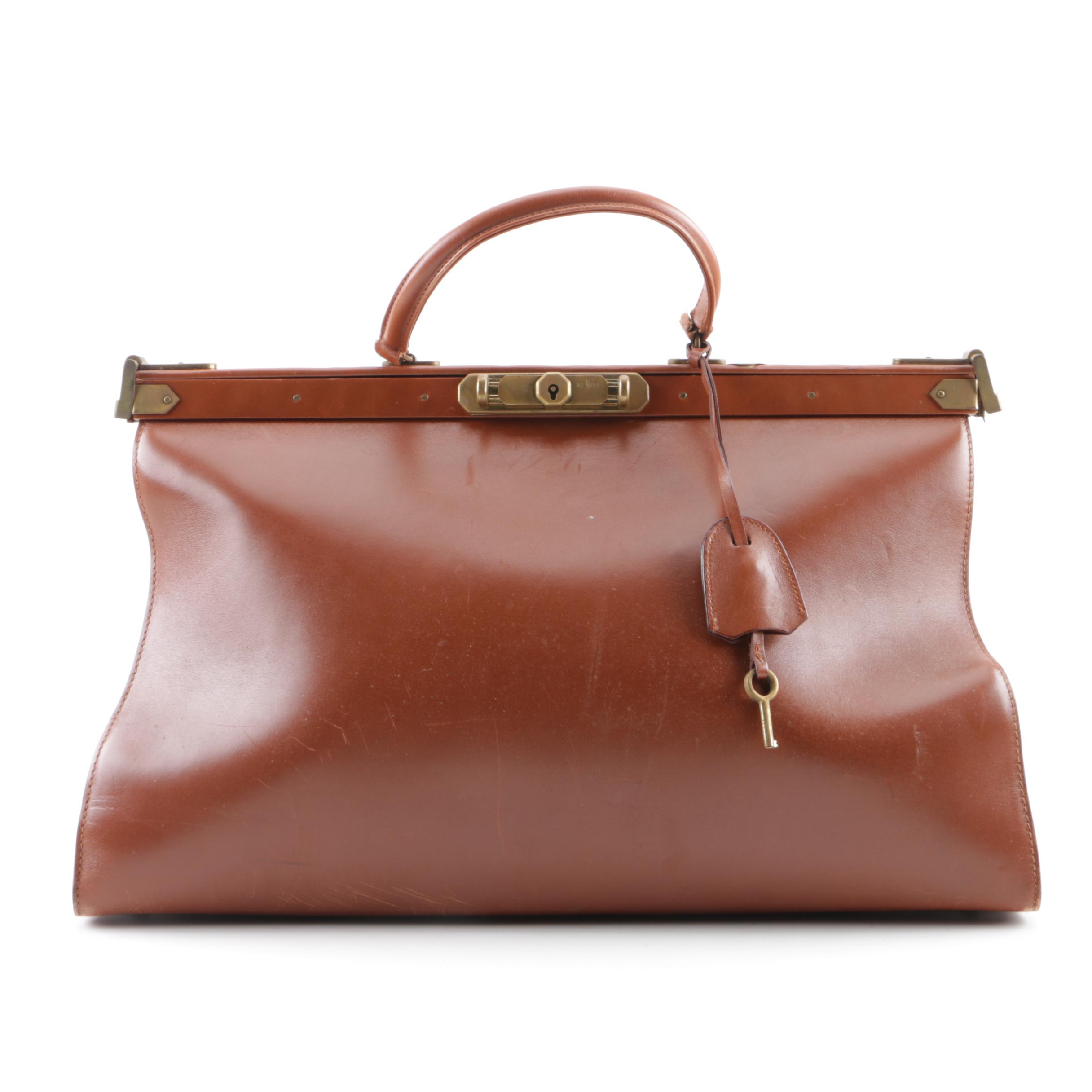 Vintage Ralph Lauren Brown Leather Doctor's Bag