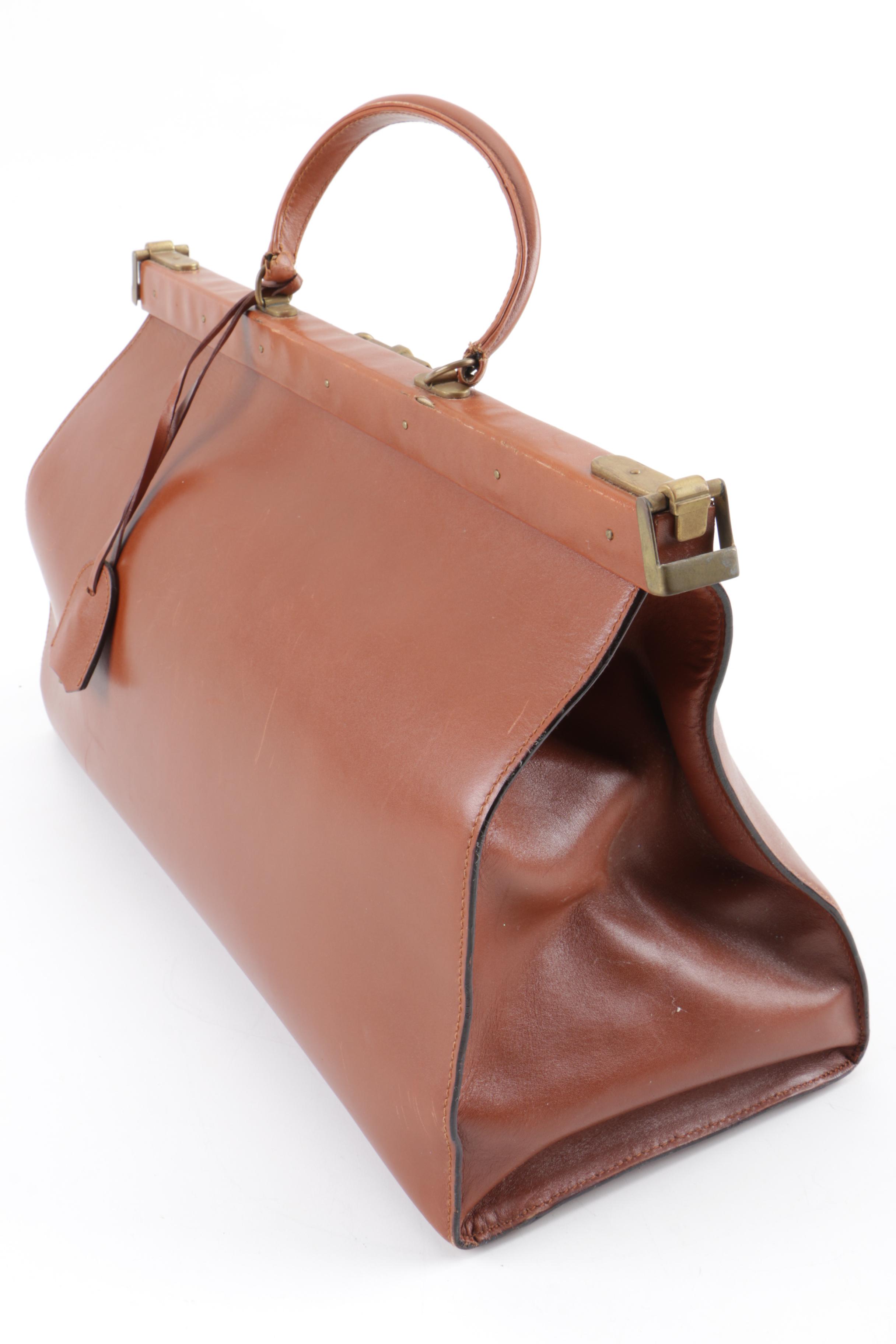 Vintage Ralph Lauren Brown Leather Doctor's Bag