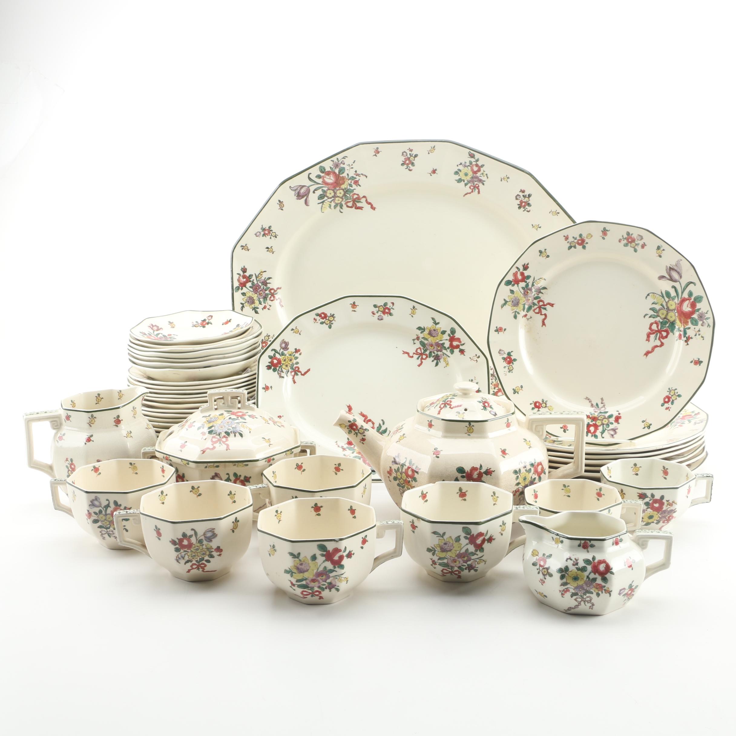 Royal Doulton "Old Leeds Sprays" Earthenware Dinnerware Set