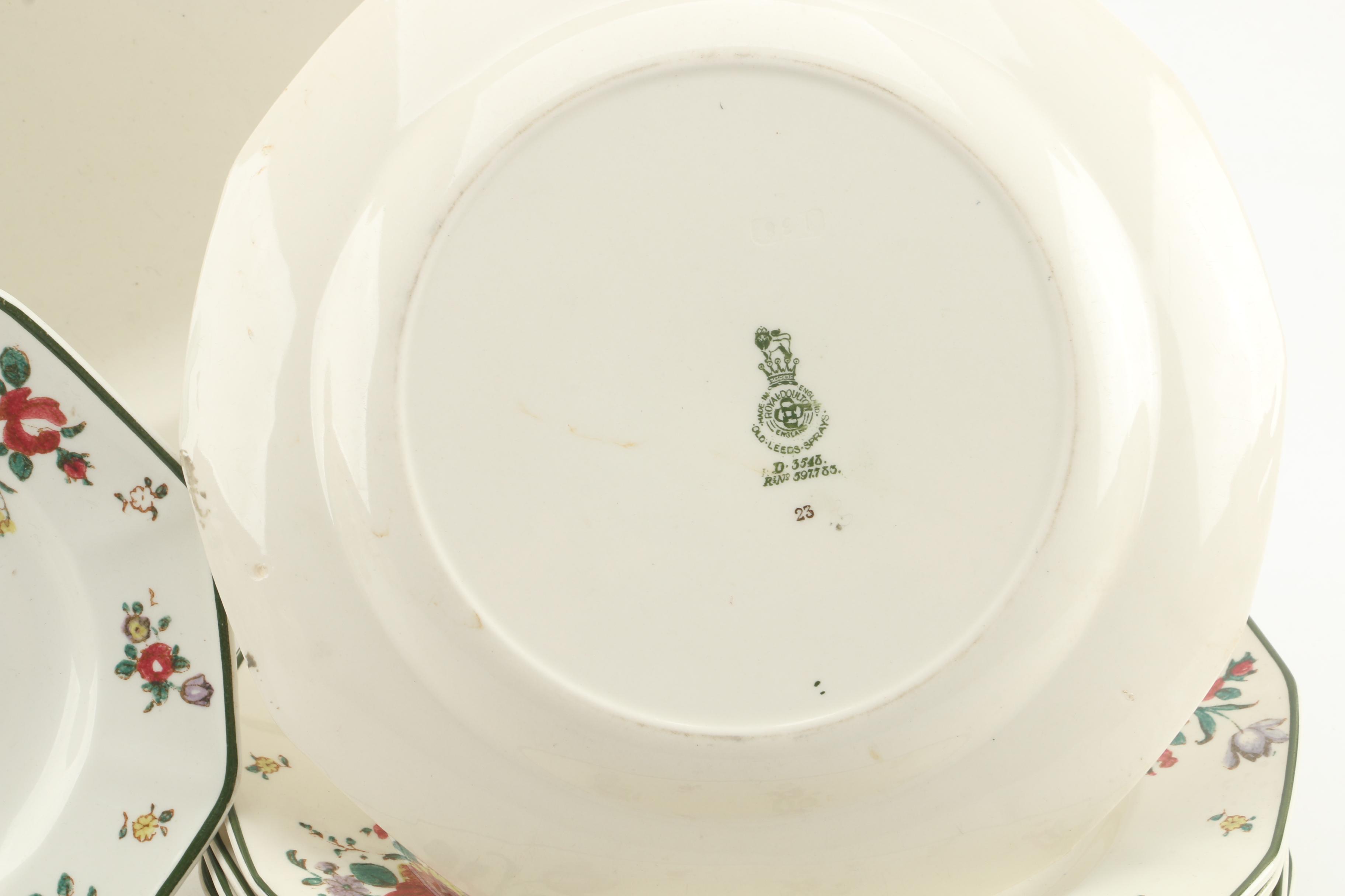 Royal Doulton "Old Leeds Sprays" Earthenware Dinnerware Set