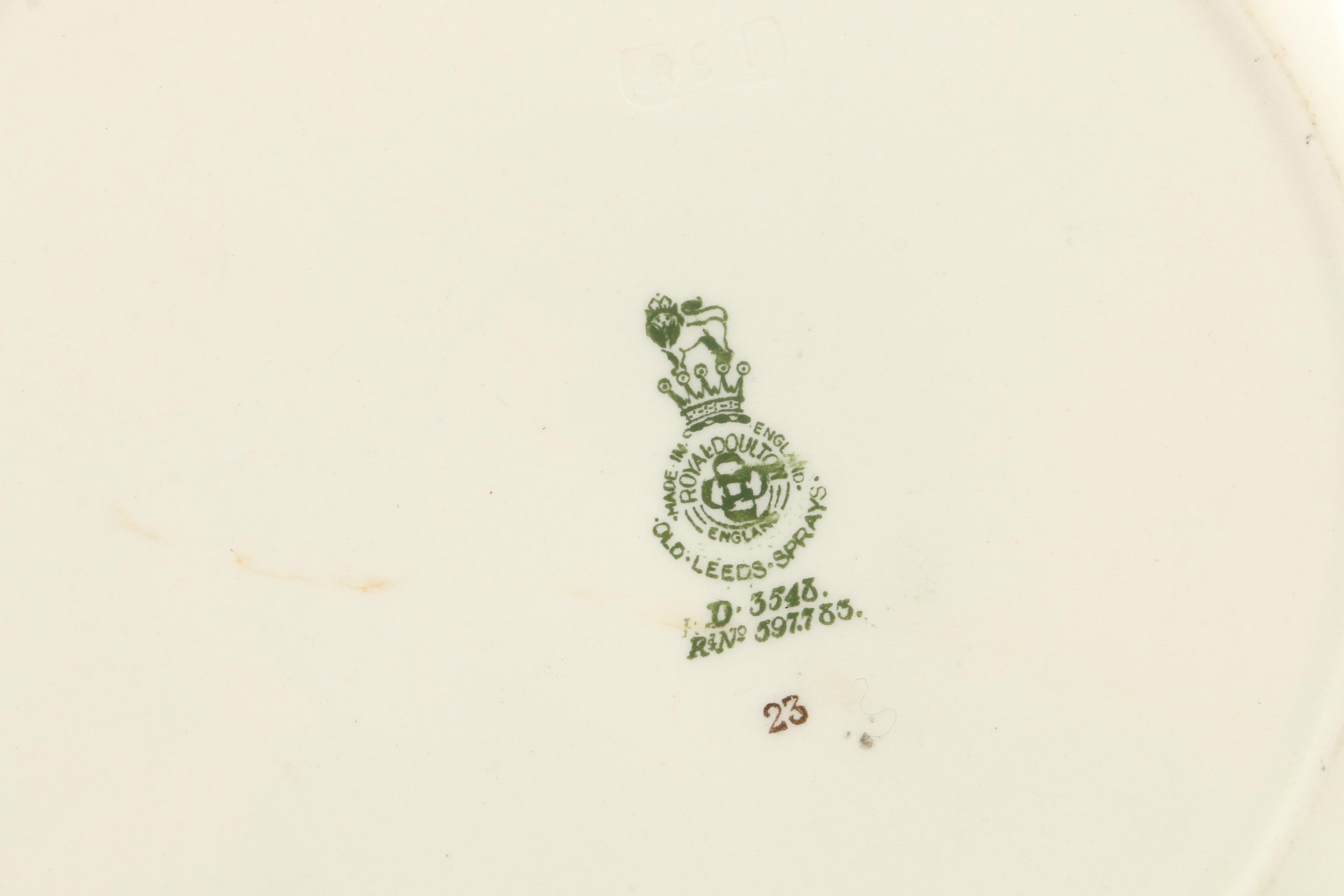 Royal Doulton "Old Leeds Sprays" Earthenware Dinnerware Set