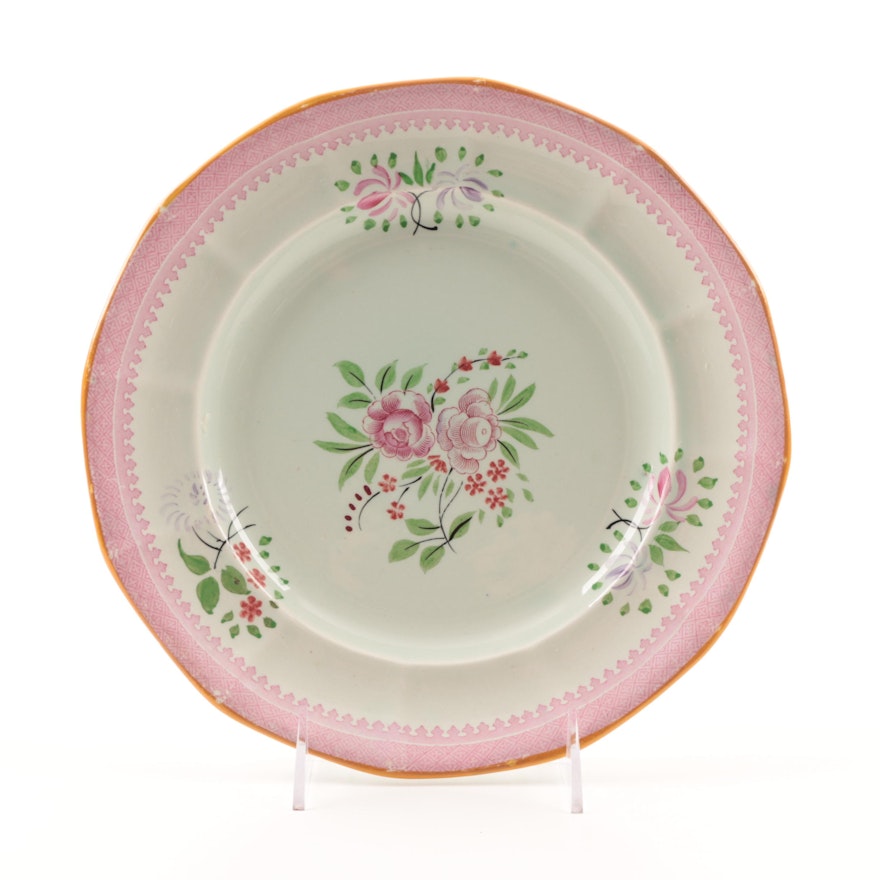 Adams English Calyx Ware Plate