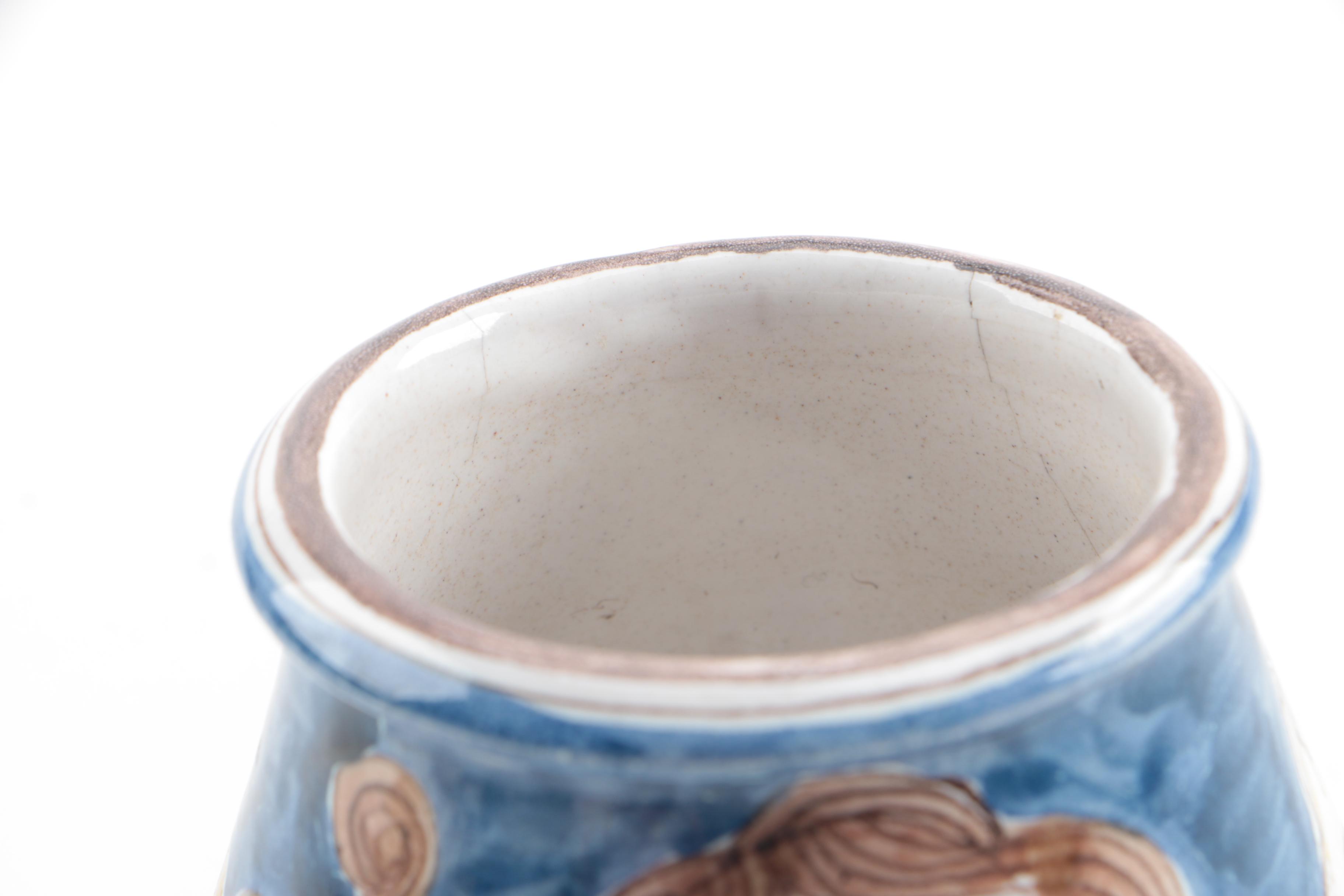 Signed Giovanni DeSimone for Vietri Italian Art Pottery Vase