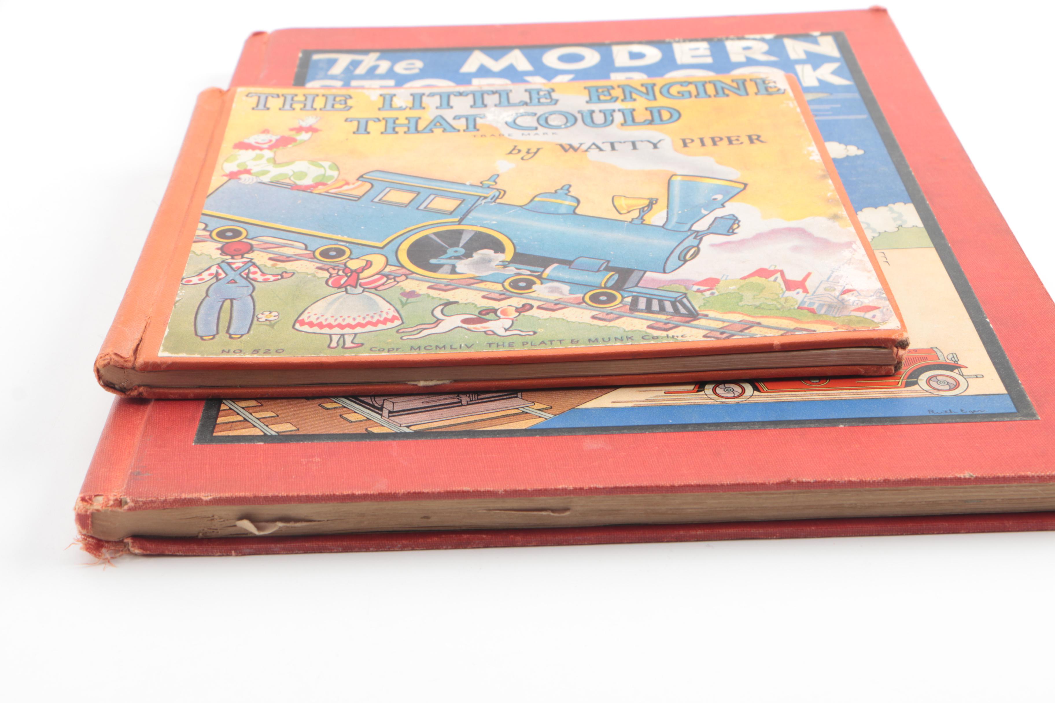 Vintage Brio Dime Bank with Children's Books