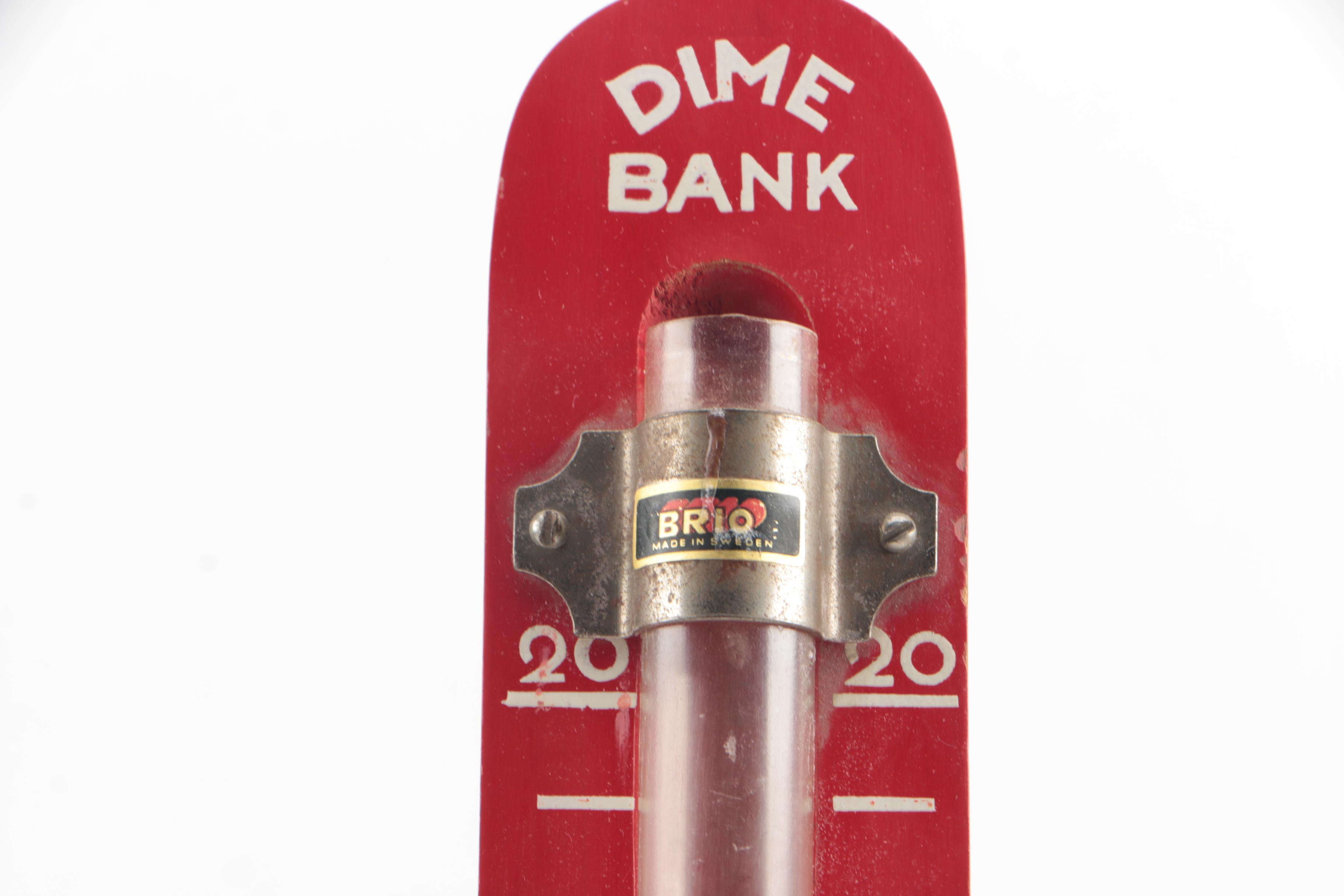 Vintage Brio Dime Bank with Children's Books