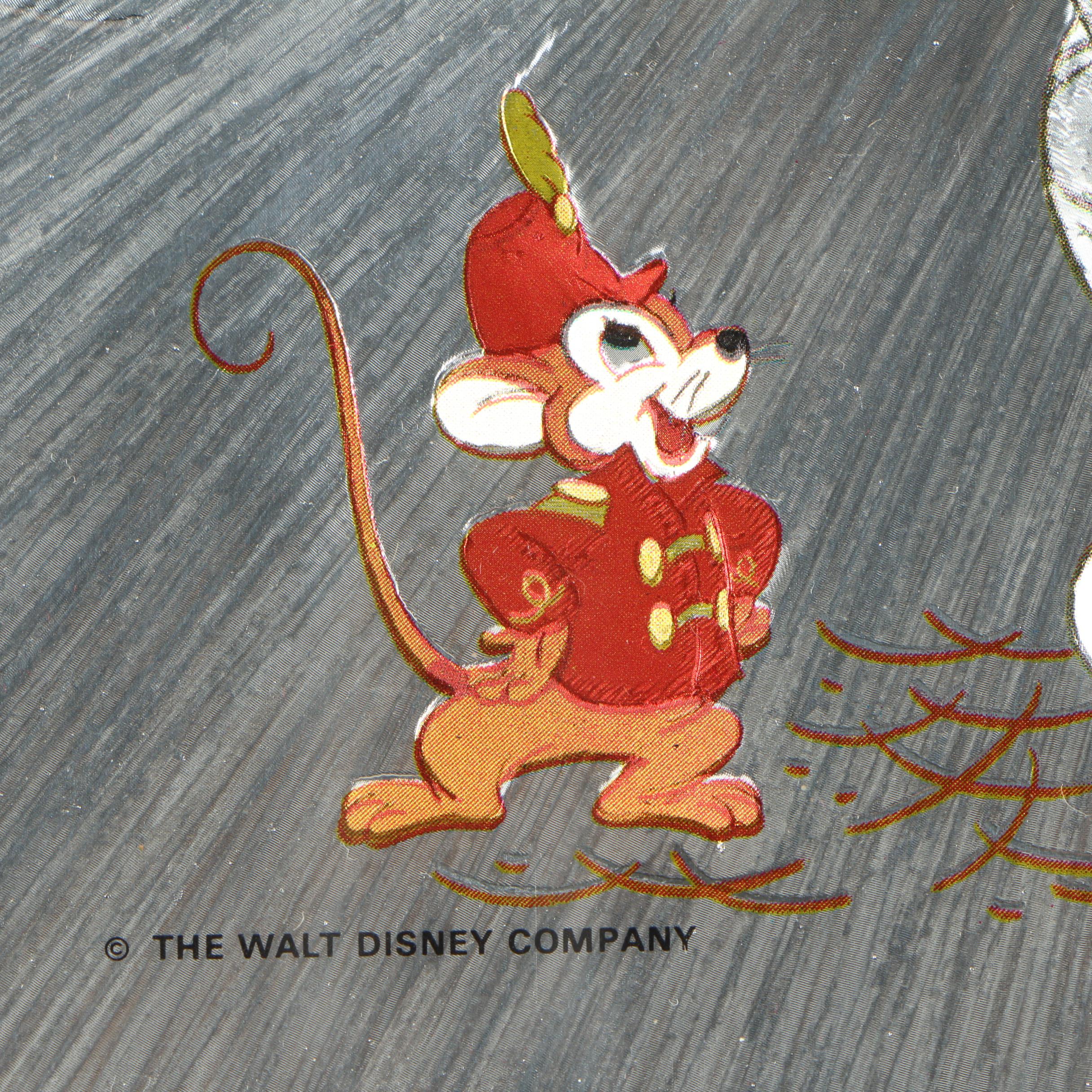 Walt Disney Company Offset Lithograph on Foil of Dumbo