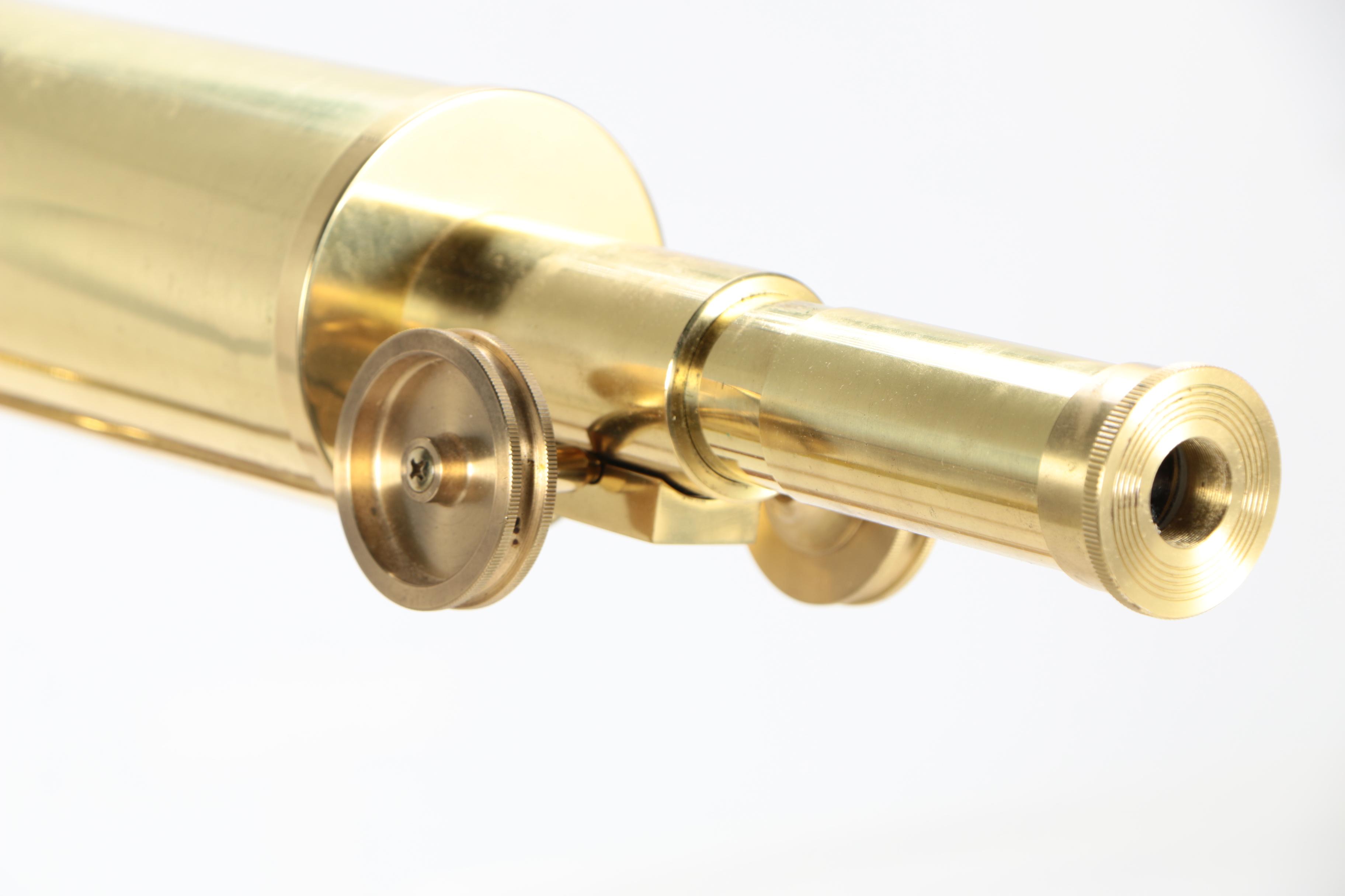 Bausch & Lomb "Harbormaster" Brass Telescope with Wooden Tripod