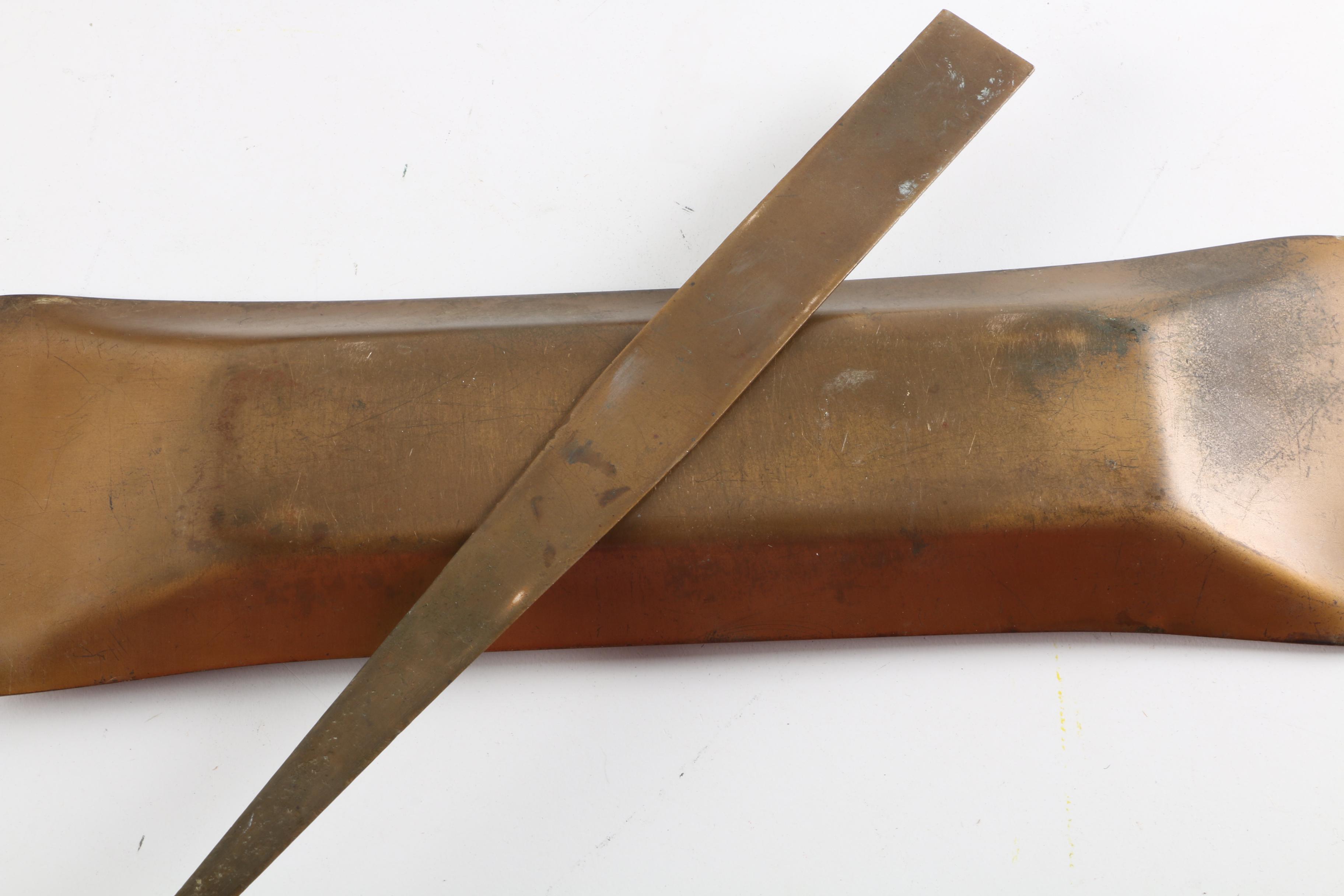 Vintage Heintz Art Metal Shop Sterling on Bronze Pussy Willow Motif Desk Set