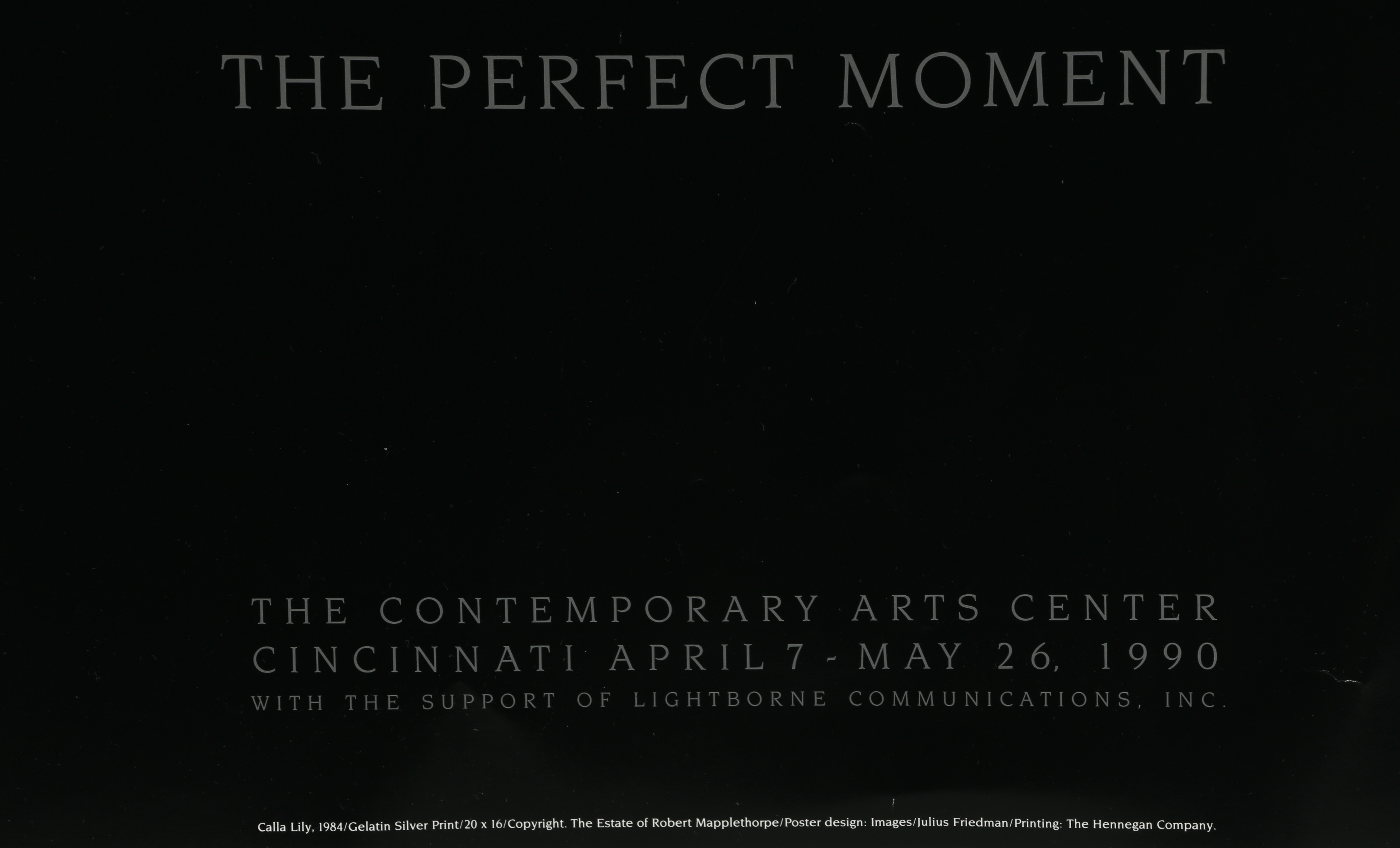 Robert Mapplethorpe Offset Lithograph Exhibition Poster