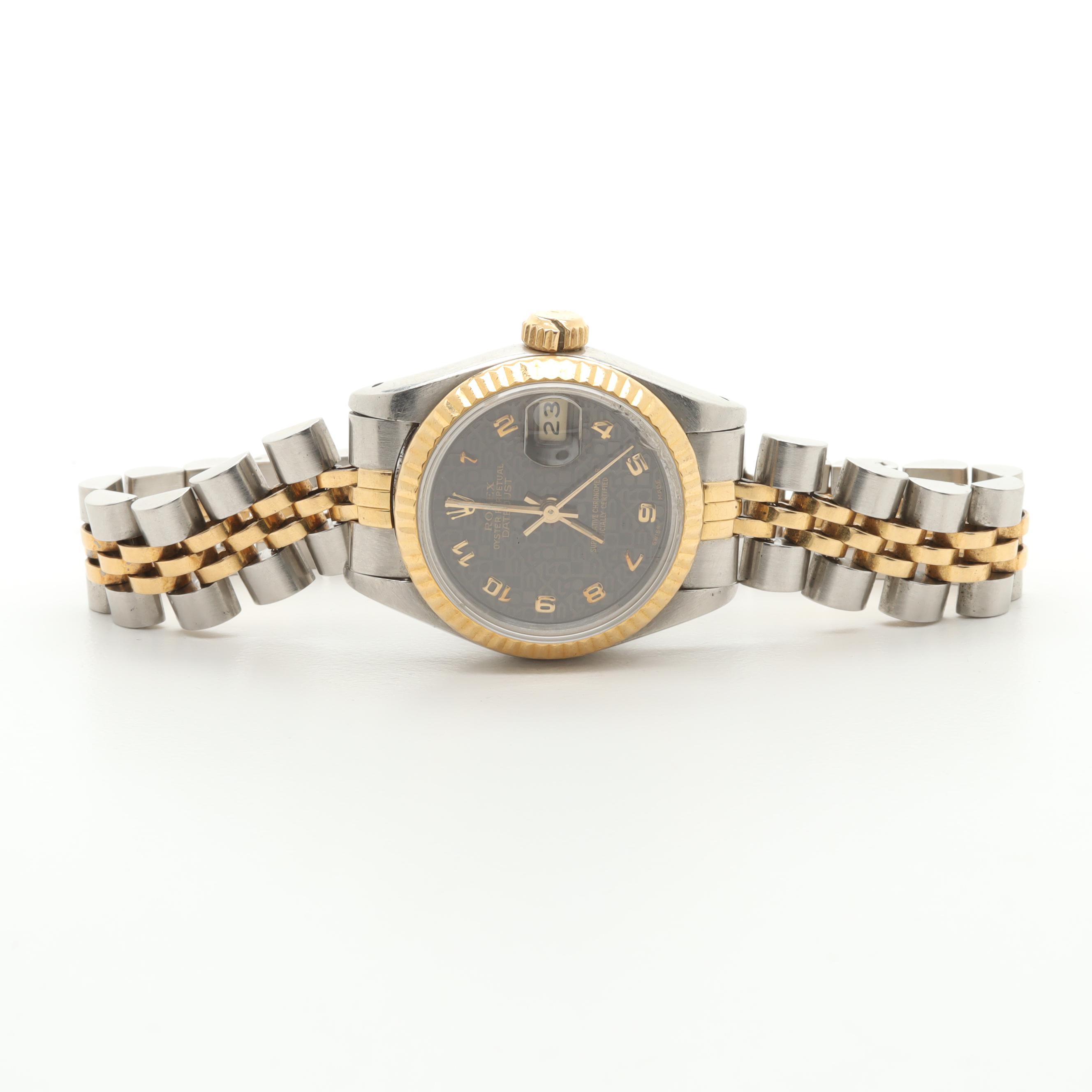 Circa 1987 Rolex Two-Tone Watch With Date Window