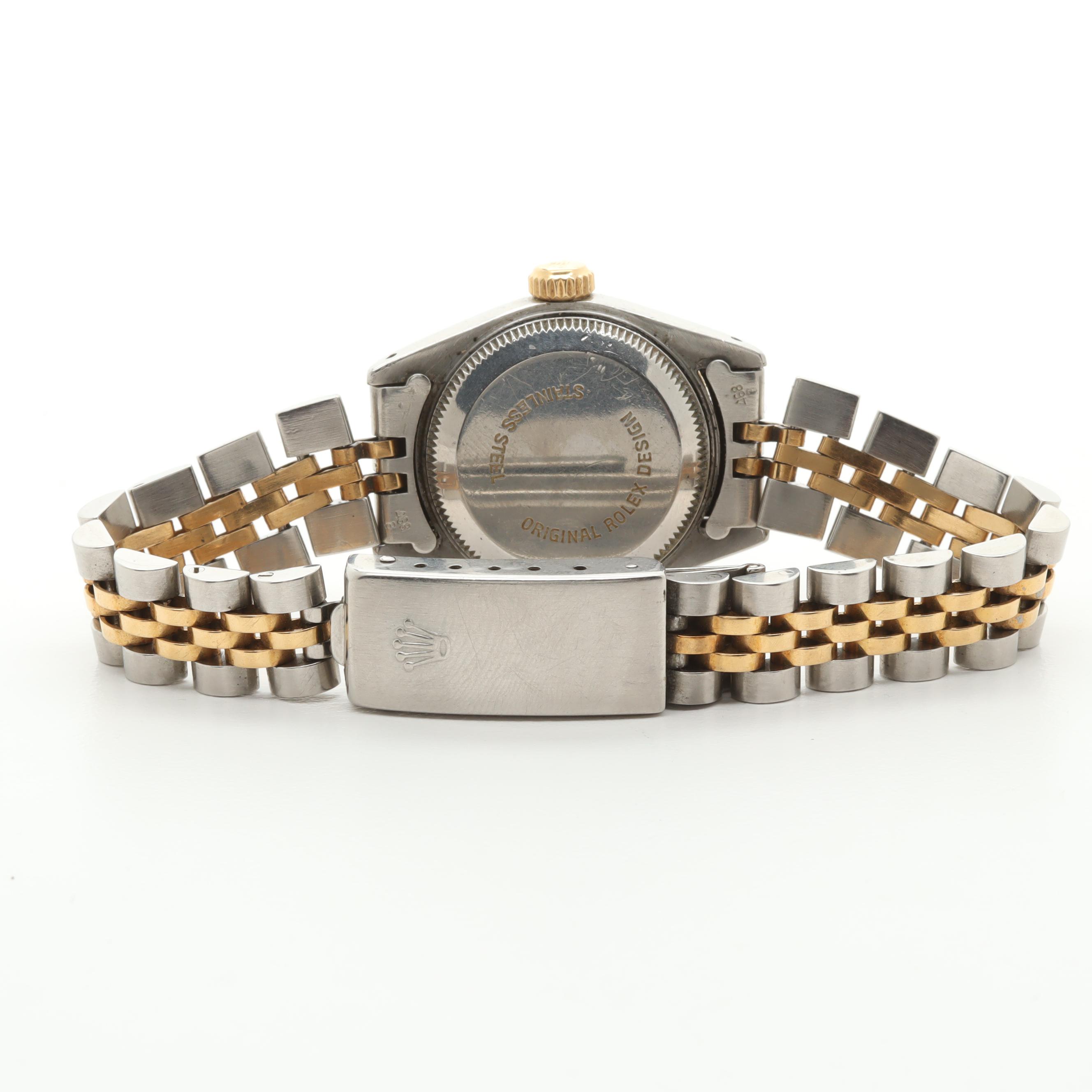 Circa 1987 Rolex Two-Tone Watch With Date Window