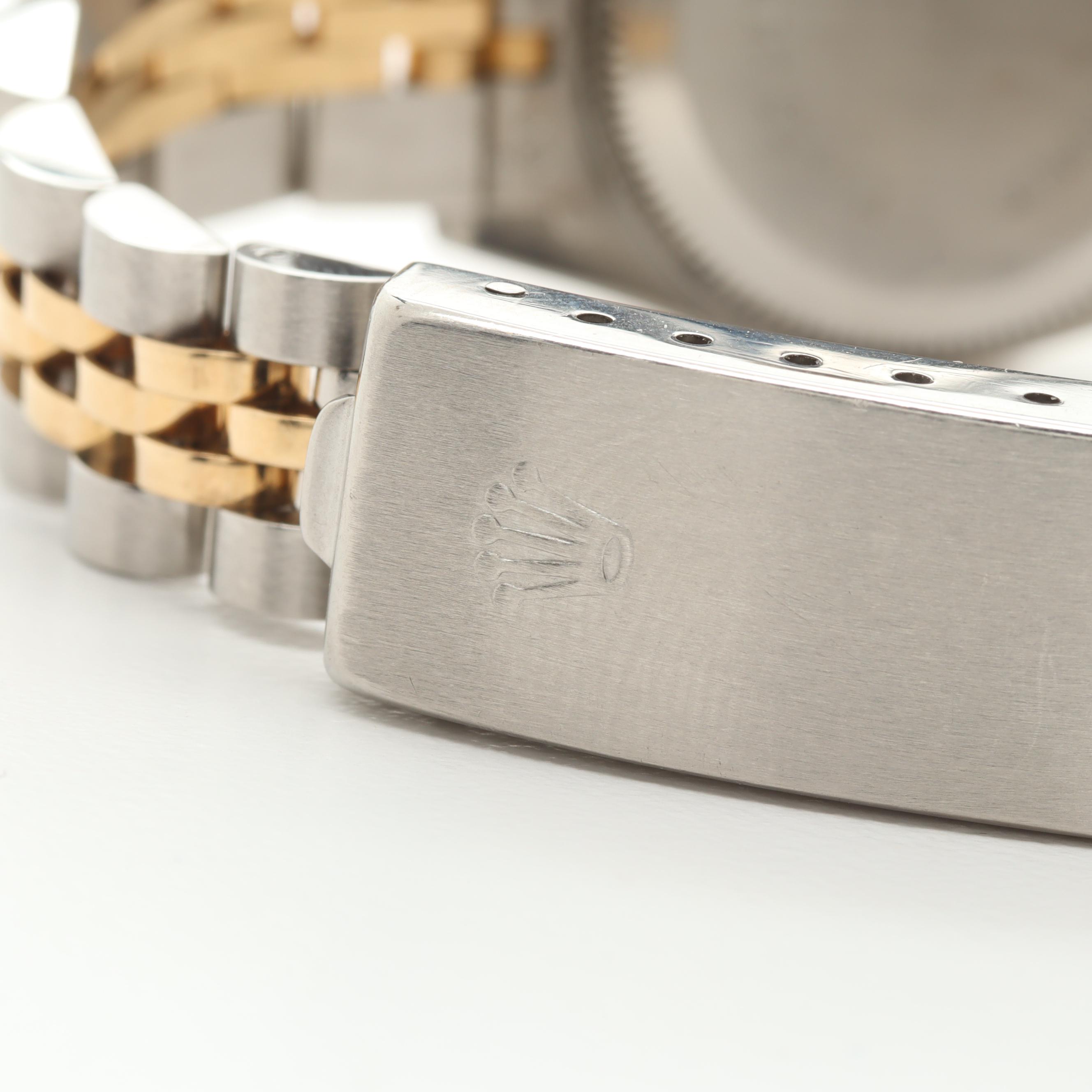 Circa 1988 Rolex 18K Yellow Gold Stainless Two-Tone Oyster Perpetual Watch