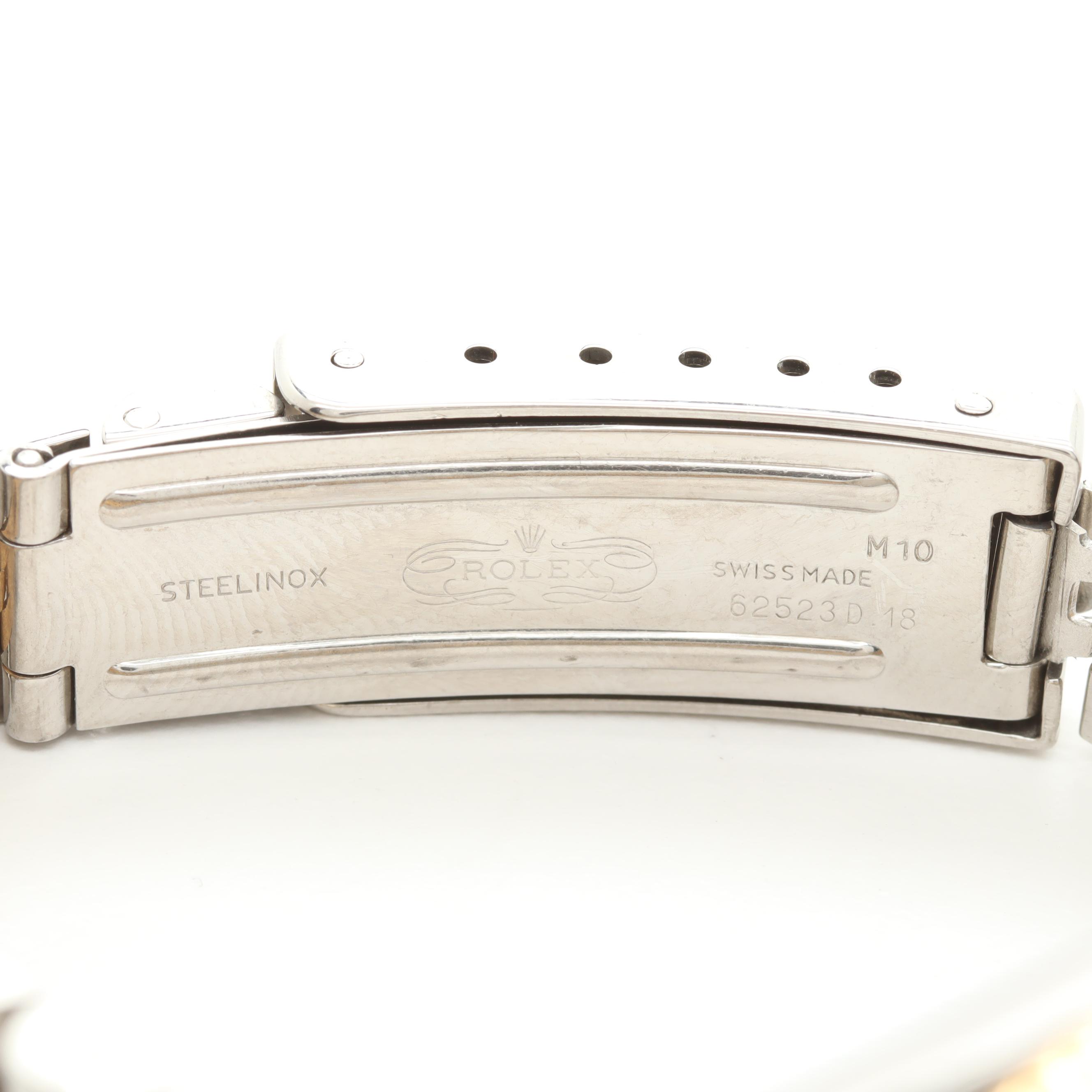 Circa 1988 Rolex 18K Yellow Gold Stainless Two-Tone Oyster Perpetual Watch