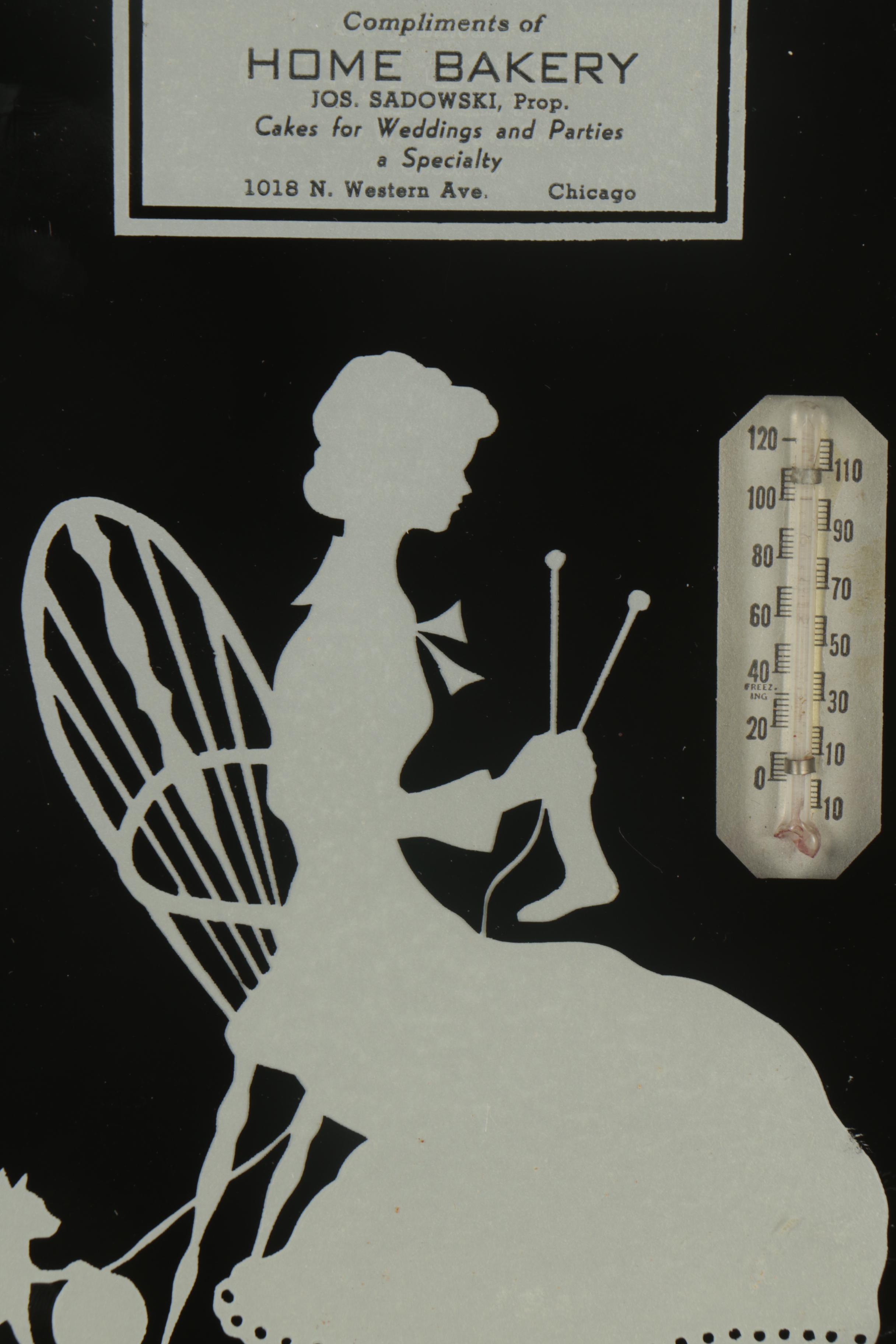 Screen Printed Wall Decor Including Thermometers