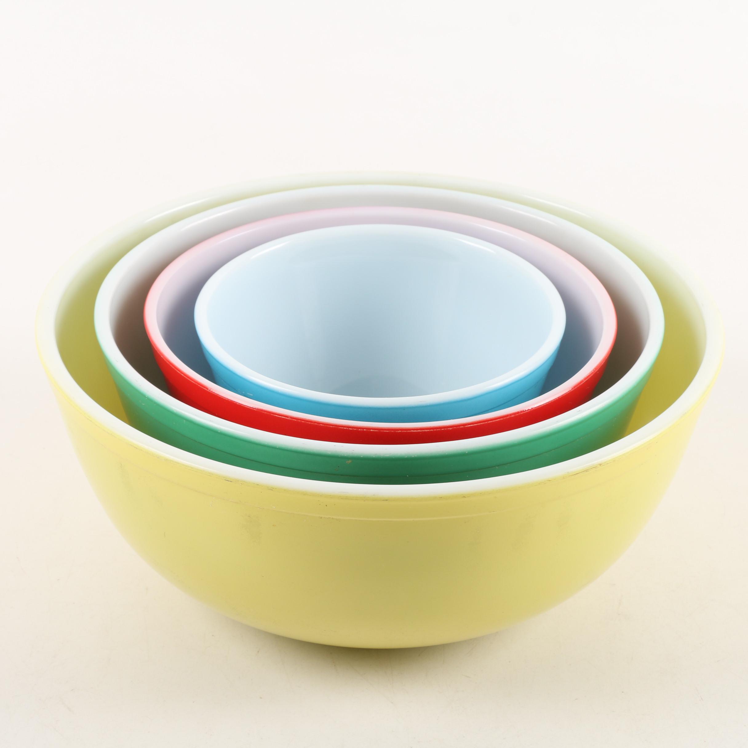 Vintage Pyrex "Primary Colors" Nesting Box