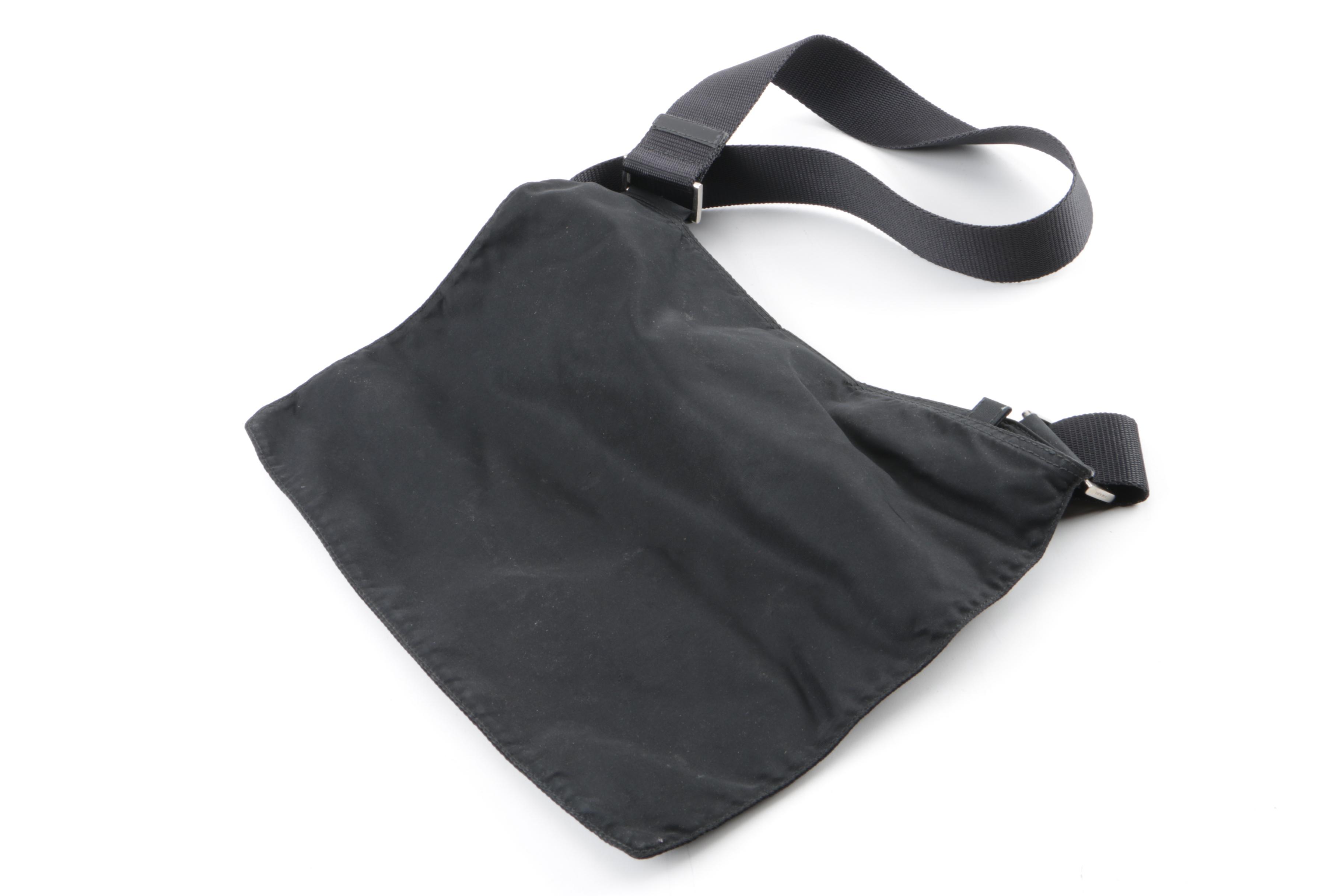 Prada Black Nylon Shoulder Bag