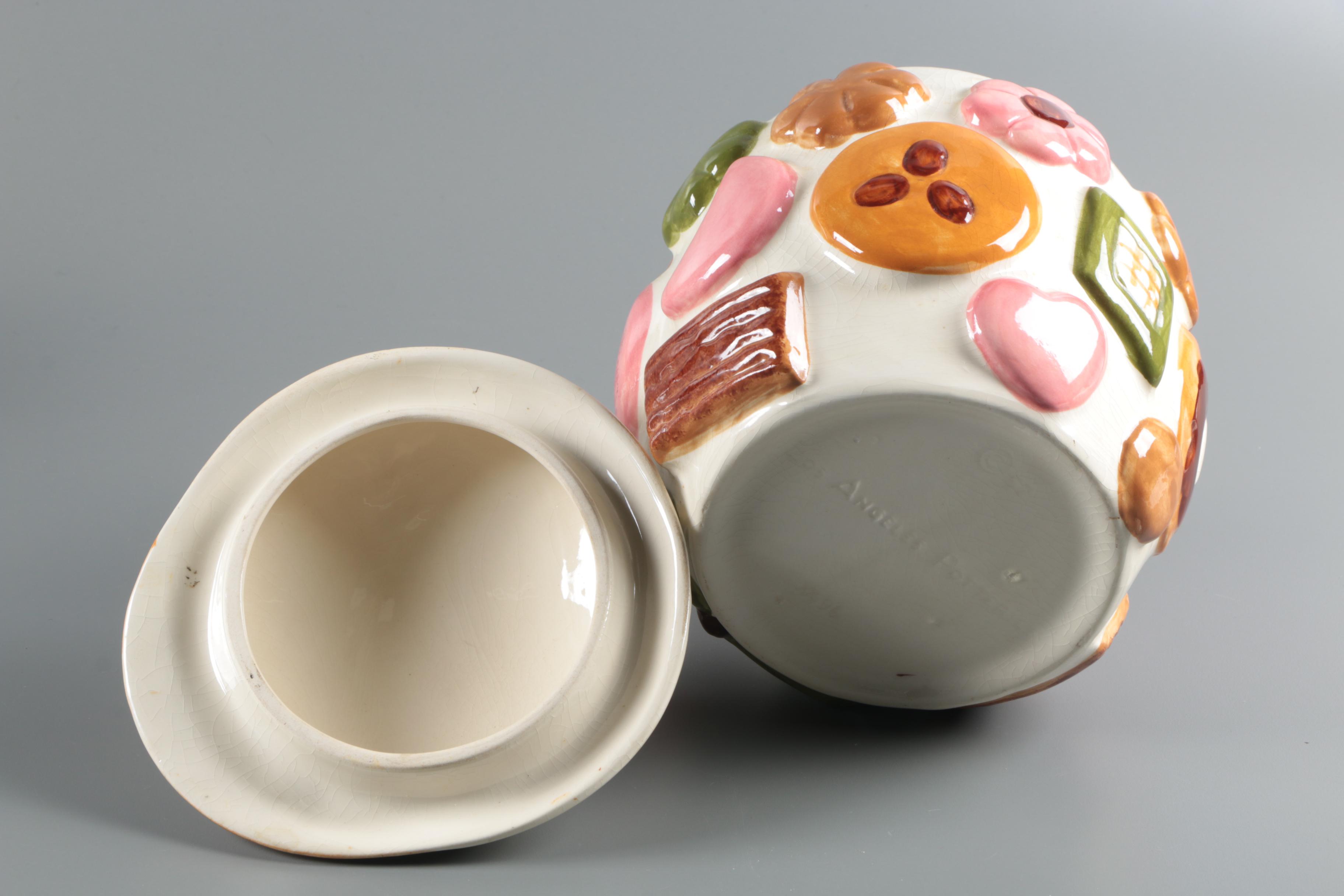 Cookie Jars Featuring Helen Hutula and Los Angeles Pottery with Figural Teapot