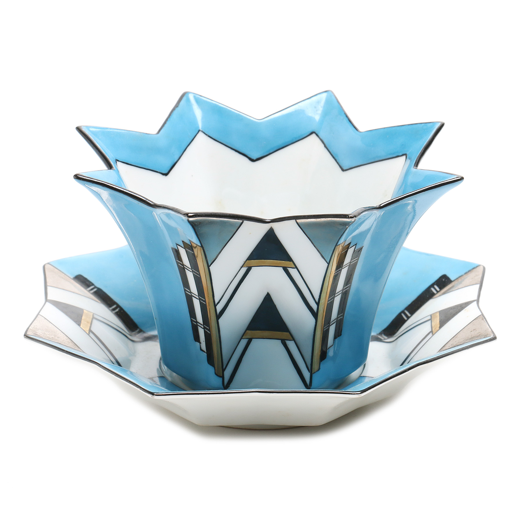 Vintage Noritake Art Deco Style Cup and Saucer