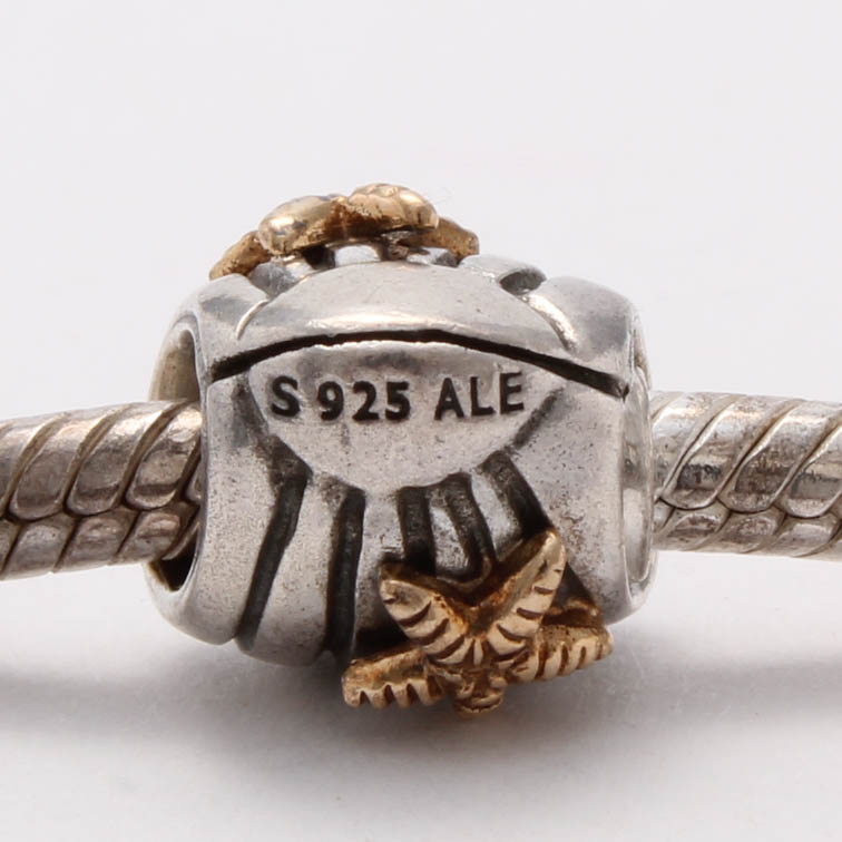 Pandora Sterling Silver Bracelet with Seashell Charm