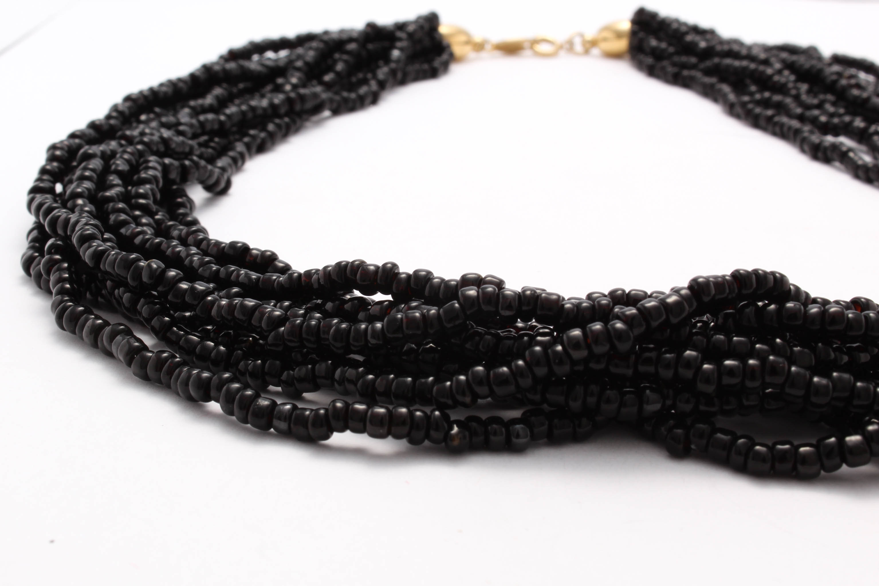 Trifari Beaded Necklace and Stud Earrings