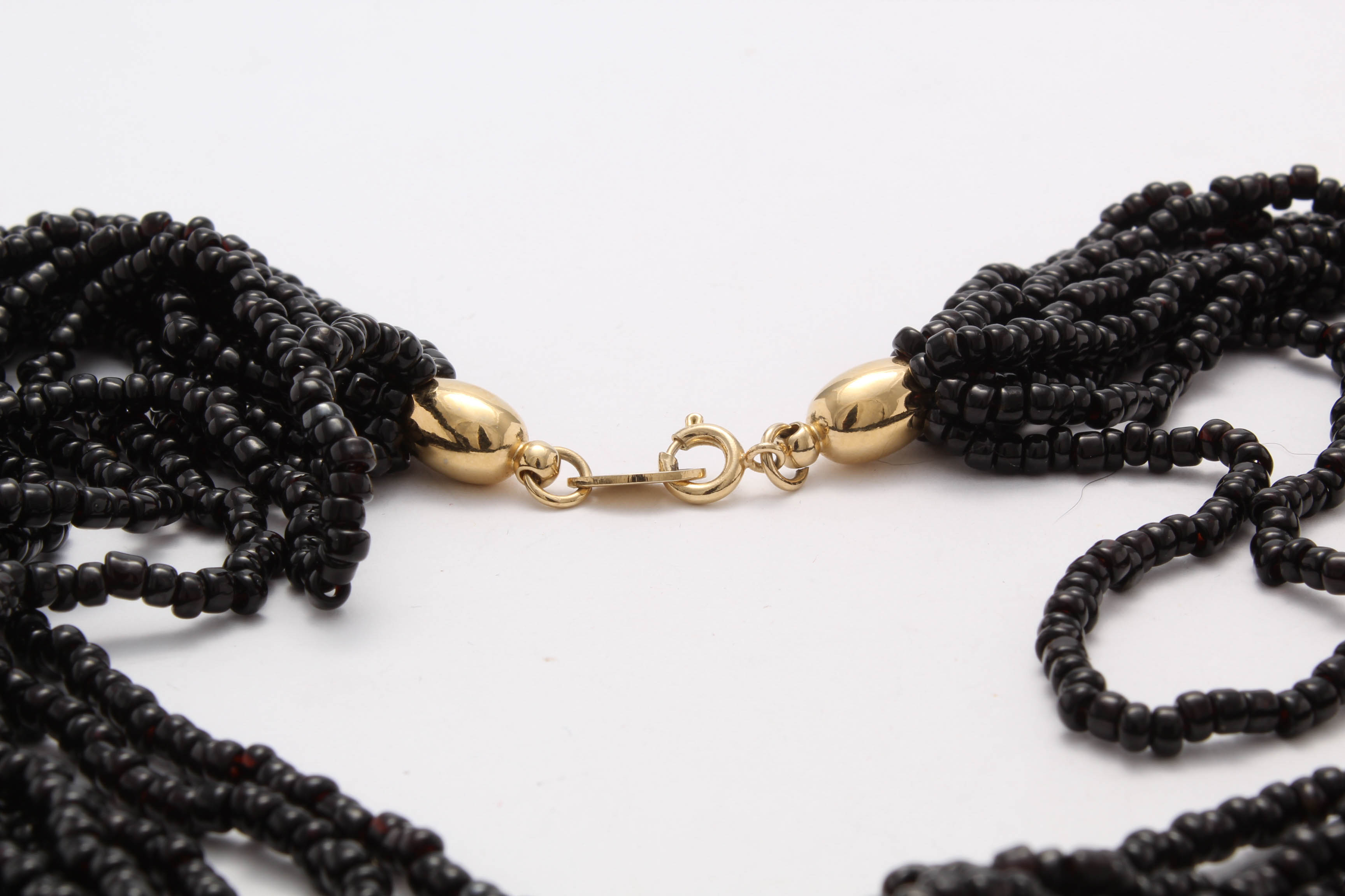 Trifari Beaded Necklace and Stud Earrings