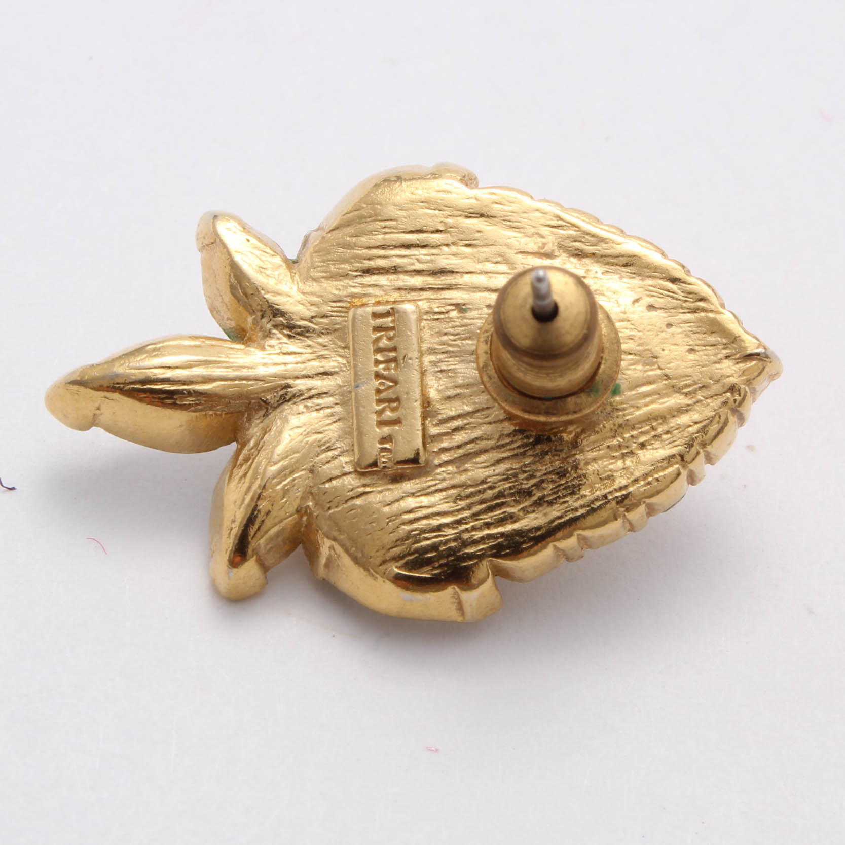 Trifari Beaded Necklace and Stud Earrings