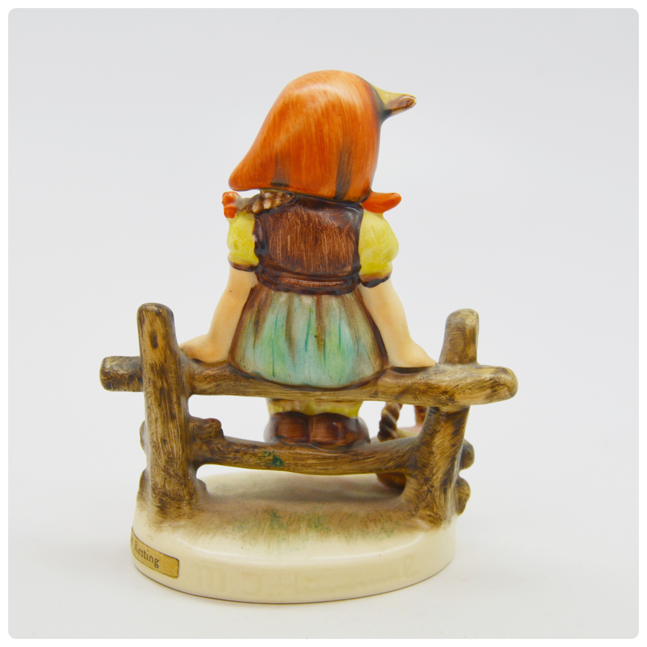 Goebel M.I. Hummel "Wayside Harmony" and "Just Resting" Porcelain Figurines