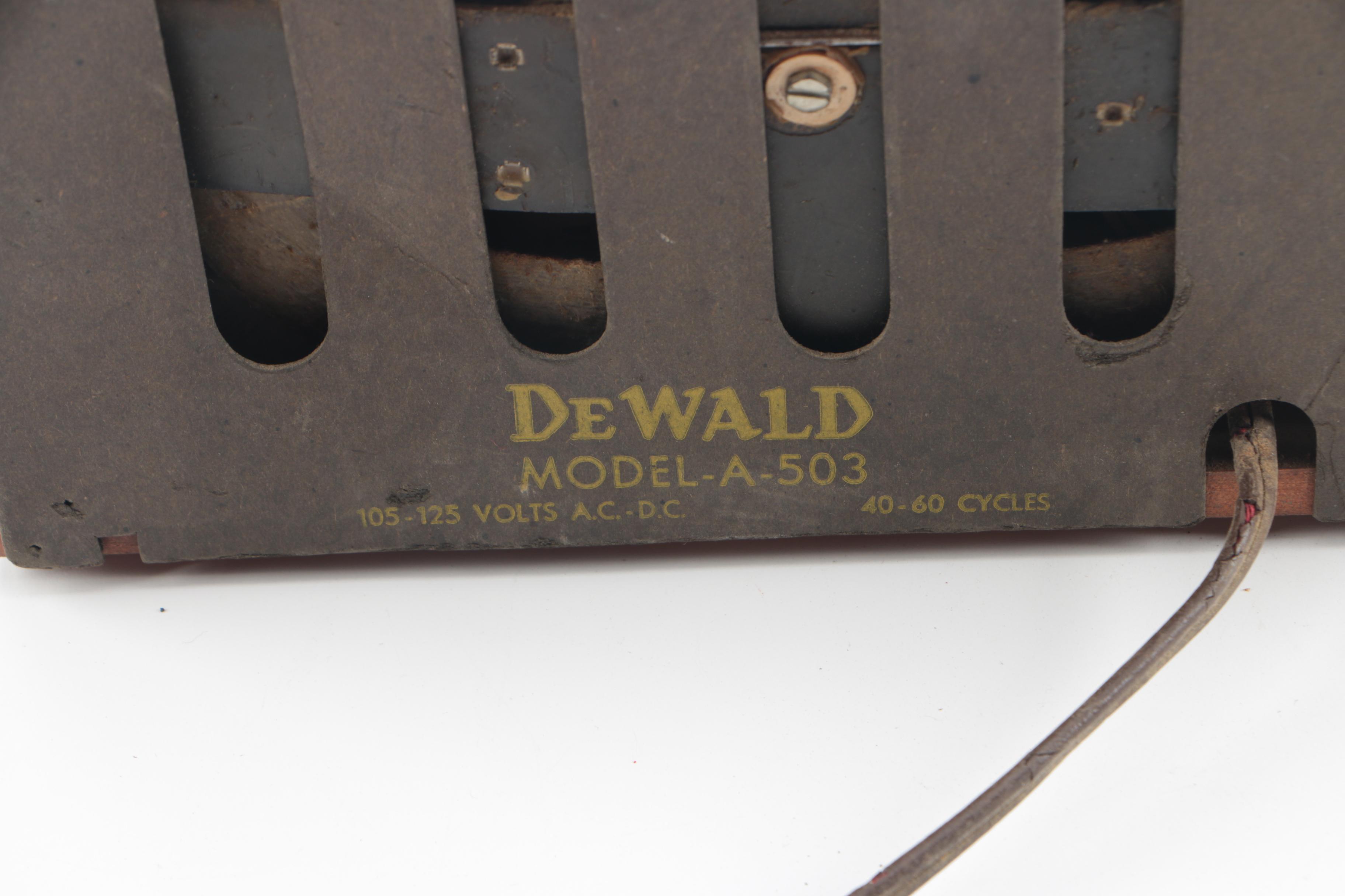 Vintage Zenith Deluxe Clock Radio, DeWald Radio, and Lincoln L-100 Speaker