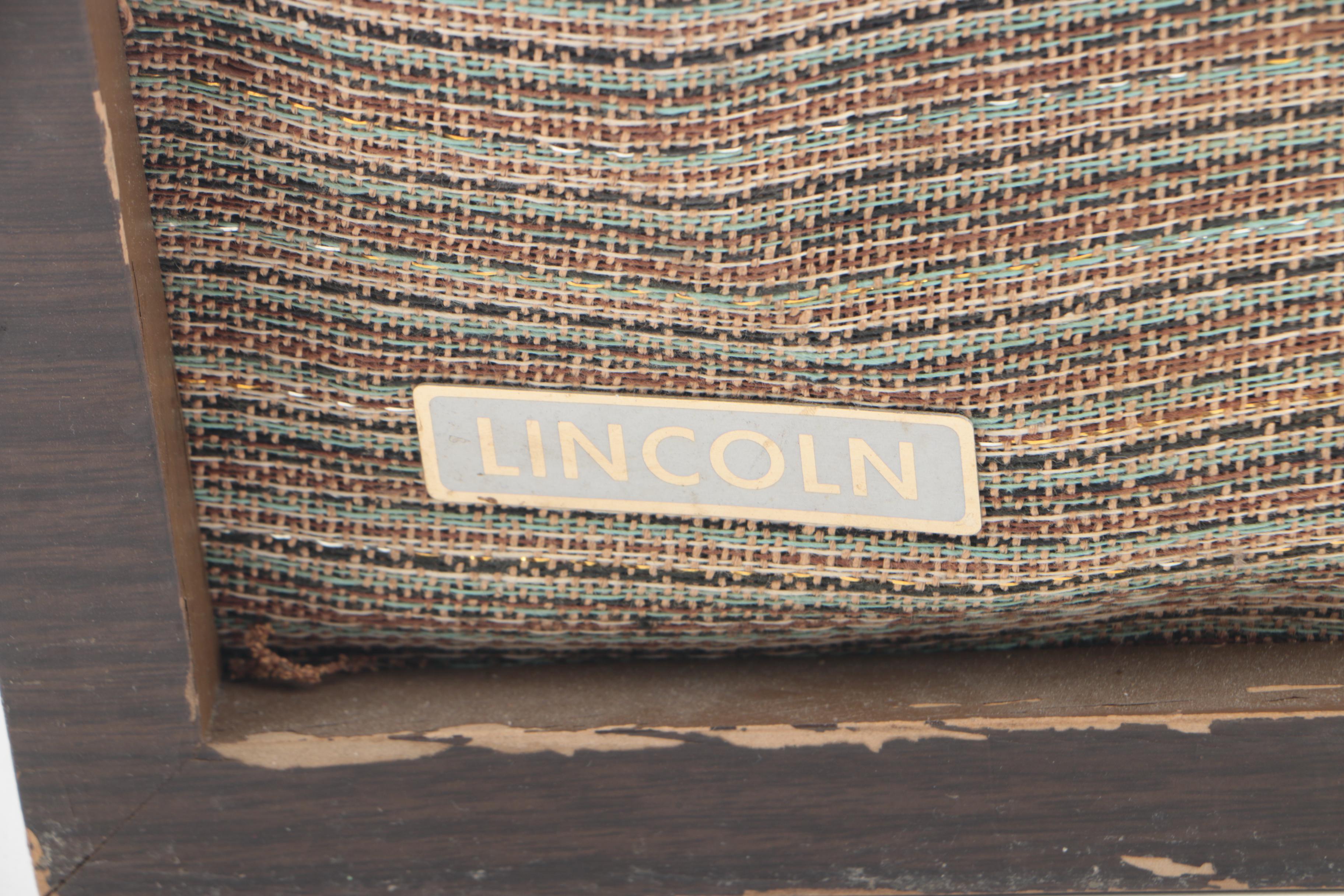 Vintage Zenith Deluxe Clock Radio, DeWald Radio, and Lincoln L-100 Speaker