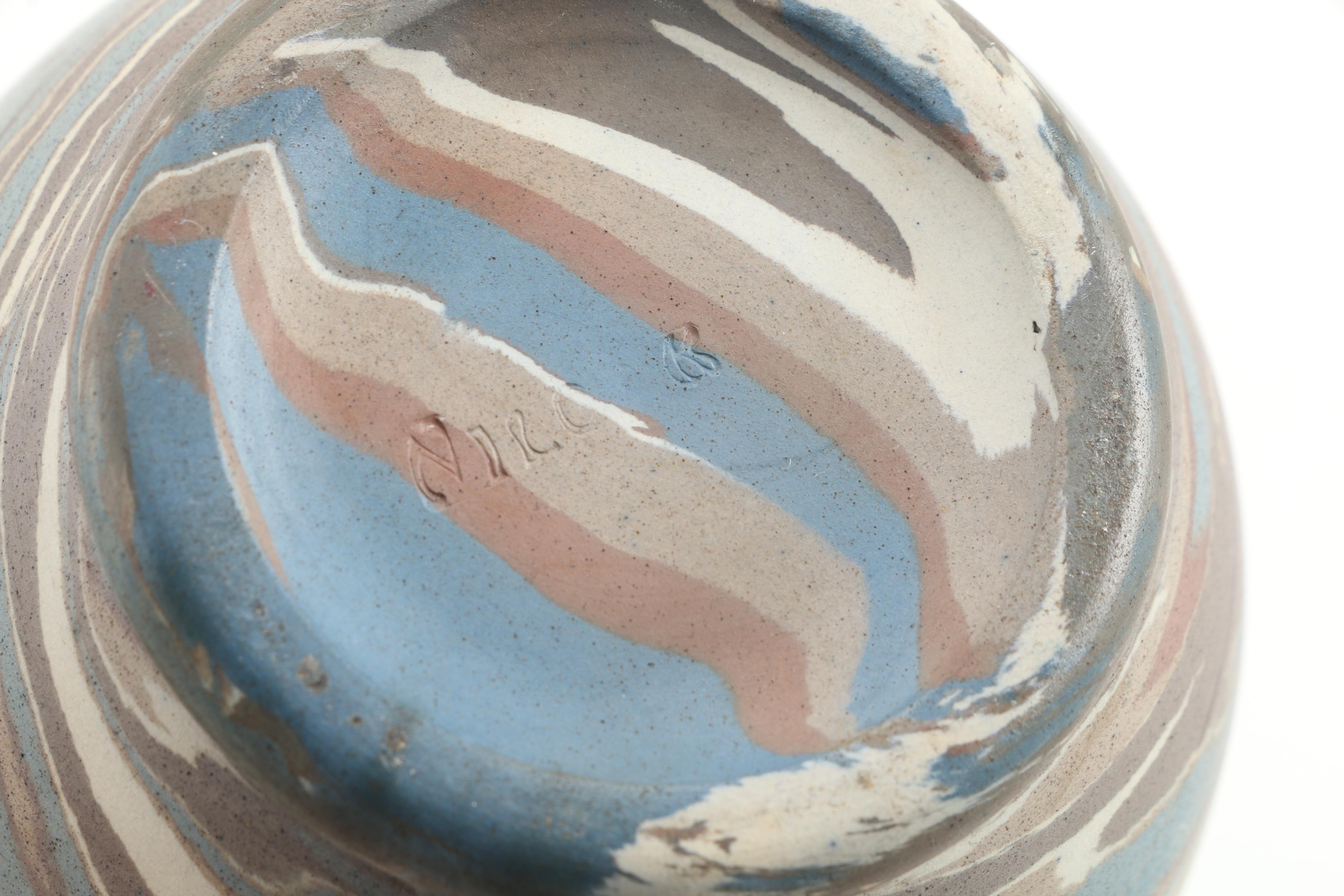 Early 20th Century Niloak Pottery "Mission Ware" Vases and Lidded Jar