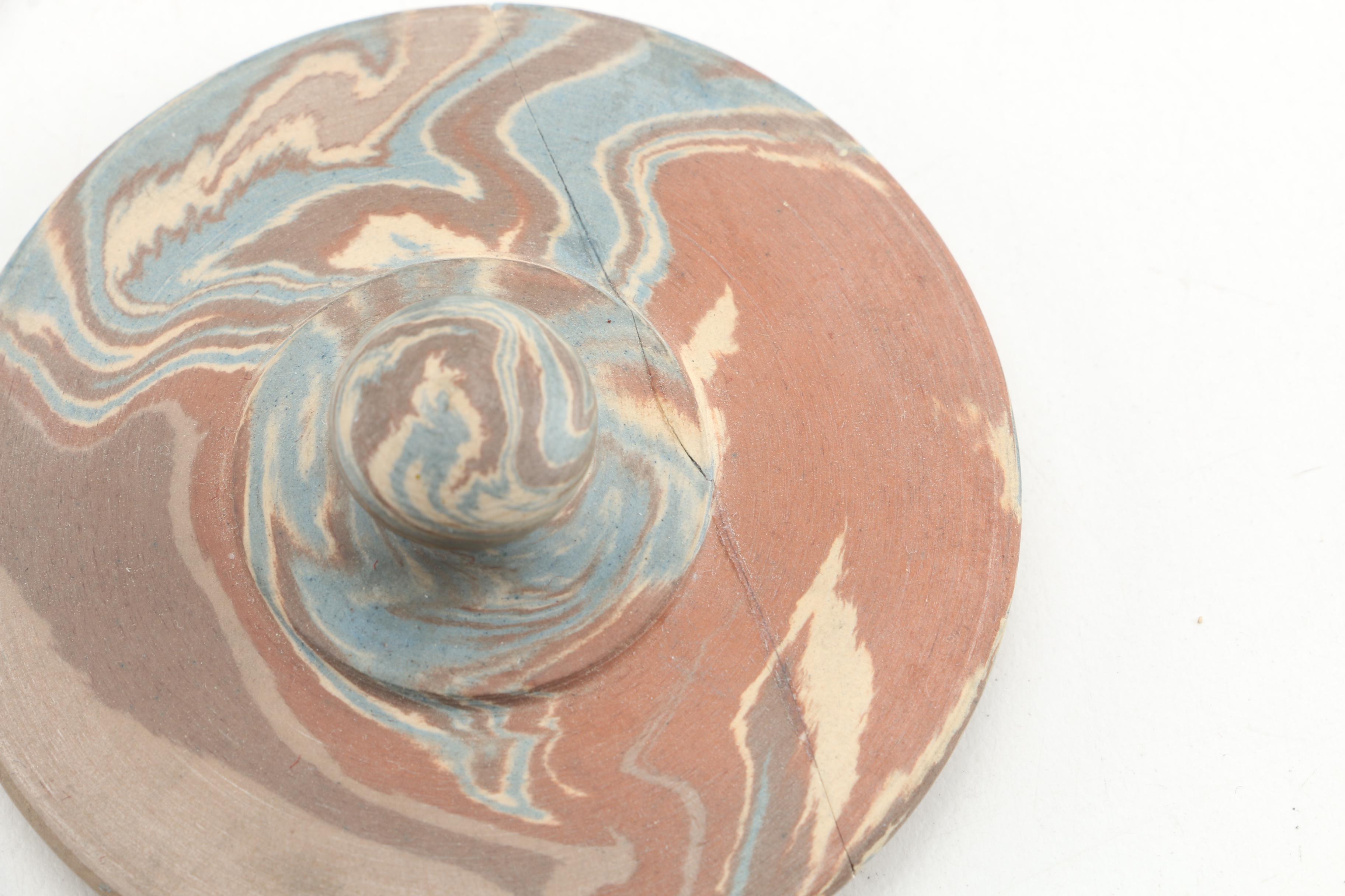 Early 20th Century Niloak Pottery "Mission Ware" Vases and Lidded Jar