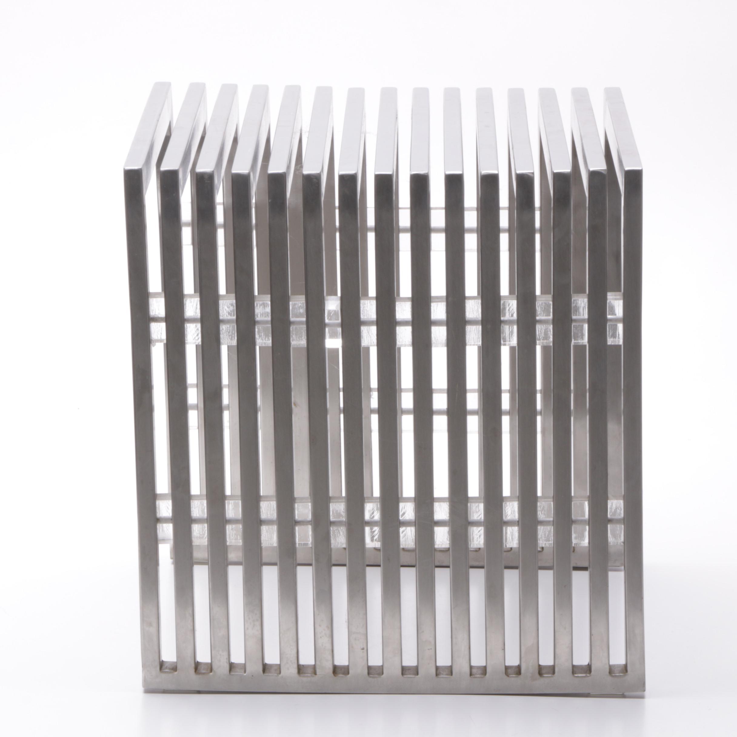 Modern Style Stainless Steel Bench