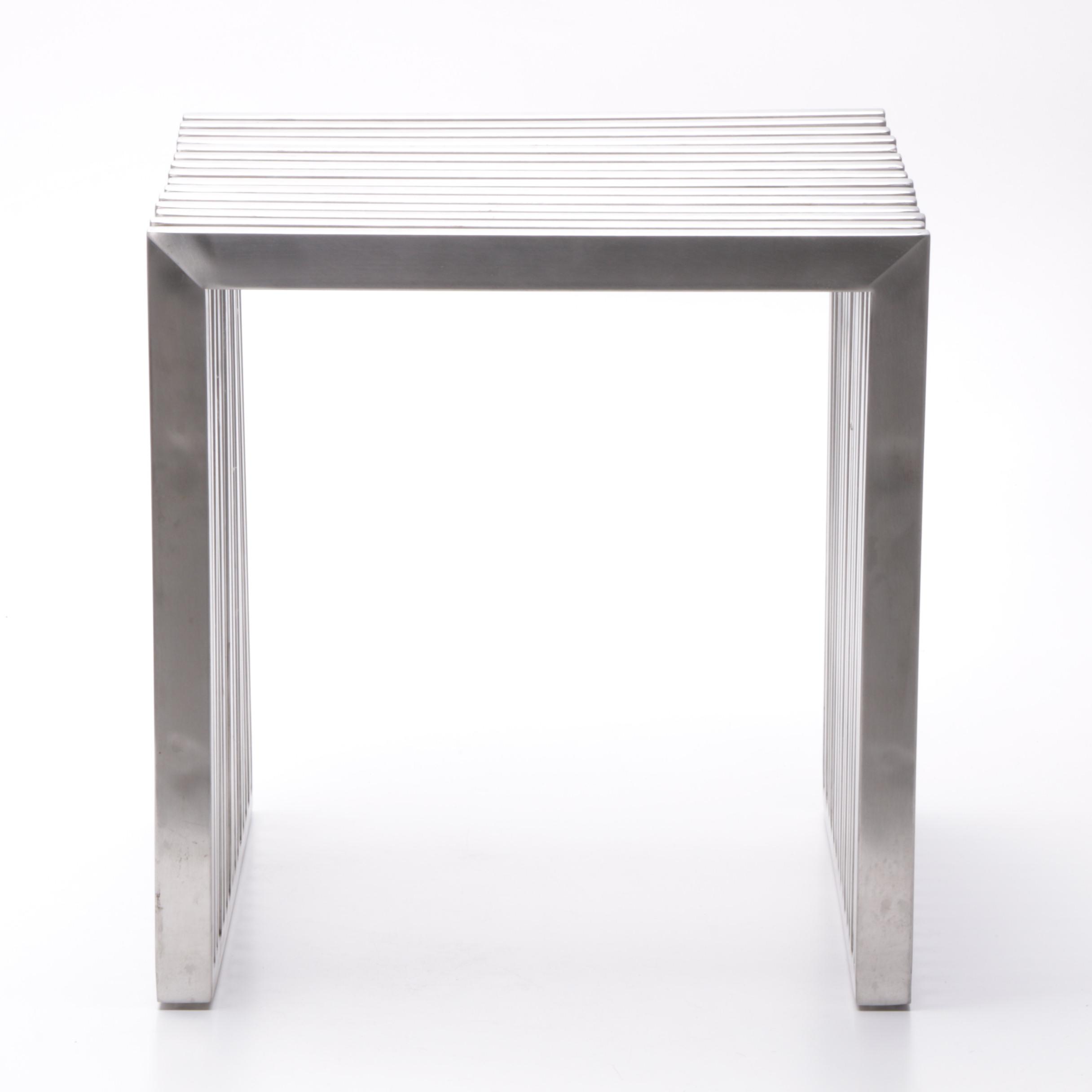 Modern Style Stainless Steel Bench