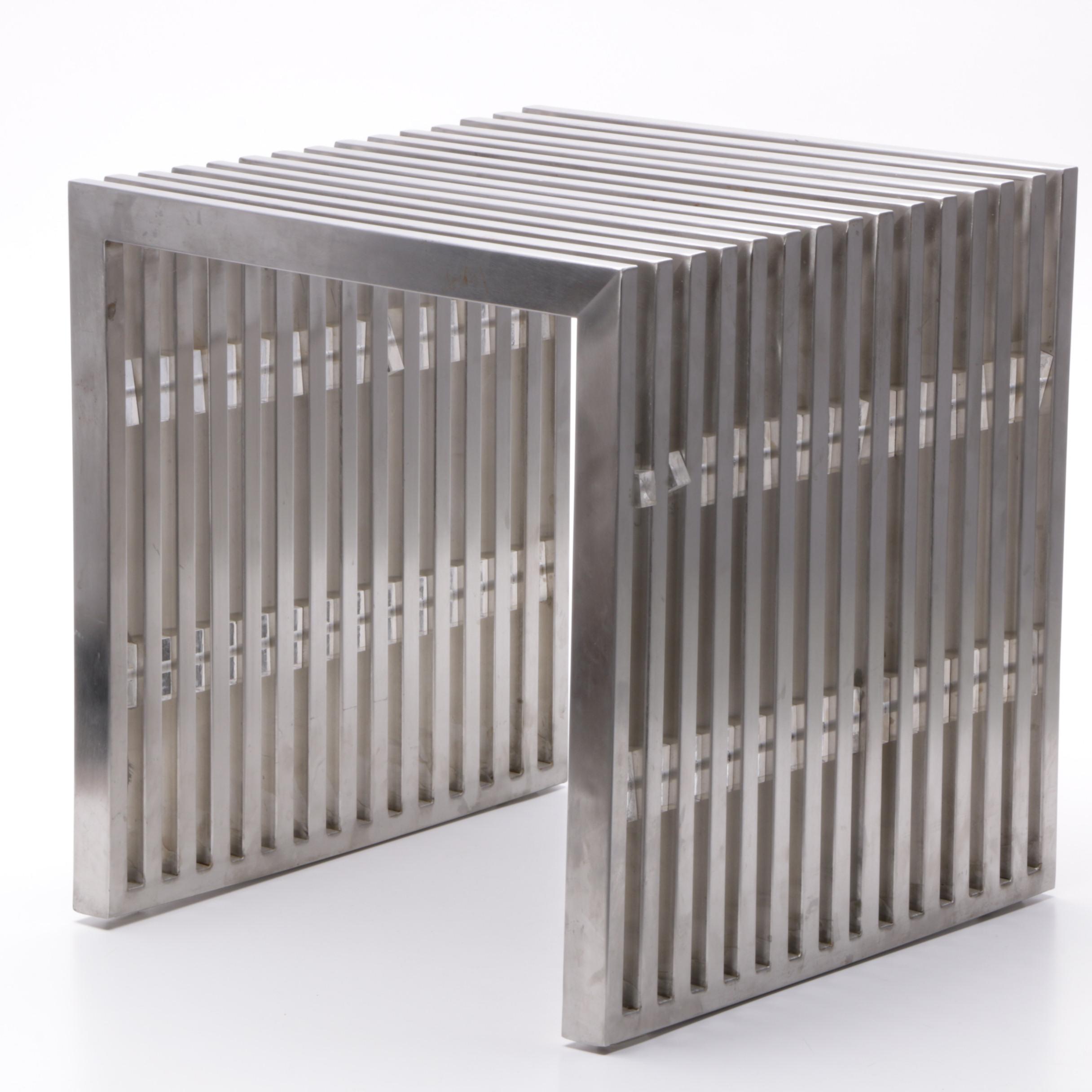 Modern Style Stainless Steel Bench