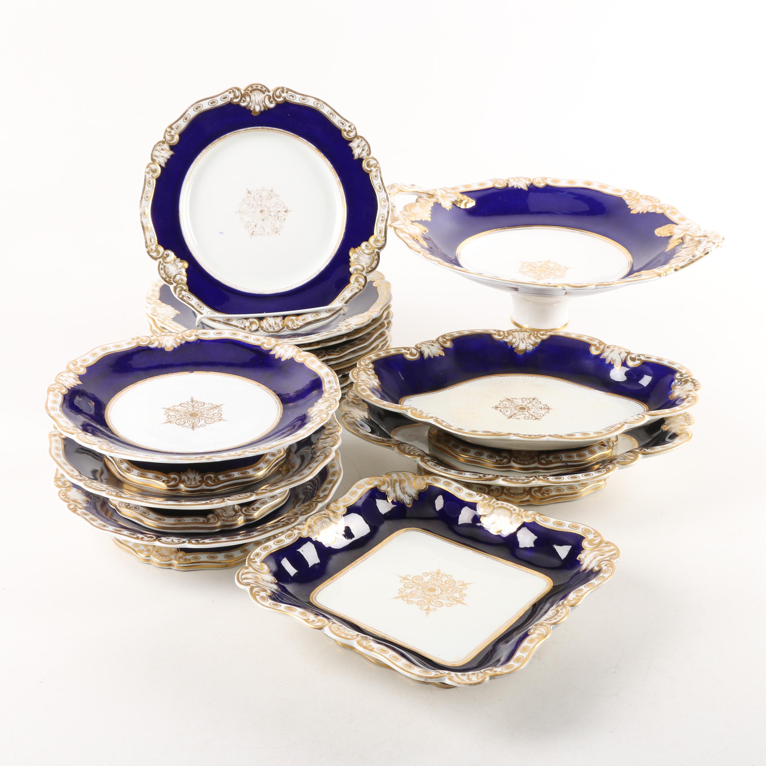 Antique Chamberlains Worcester Porcelain Produced June 6, 1846