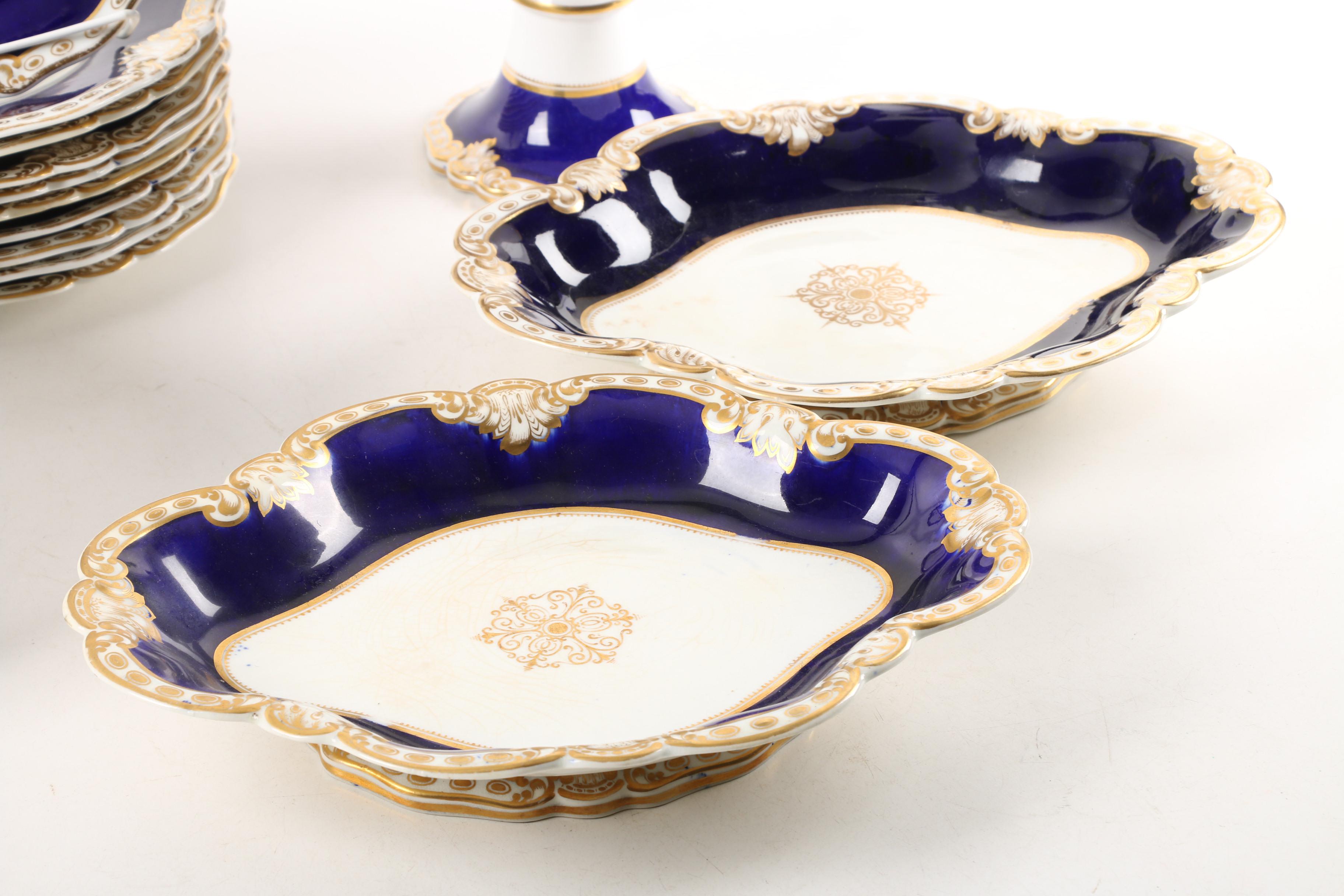 Antique Chamberlains Worcester Porcelain Produced June 6, 1846