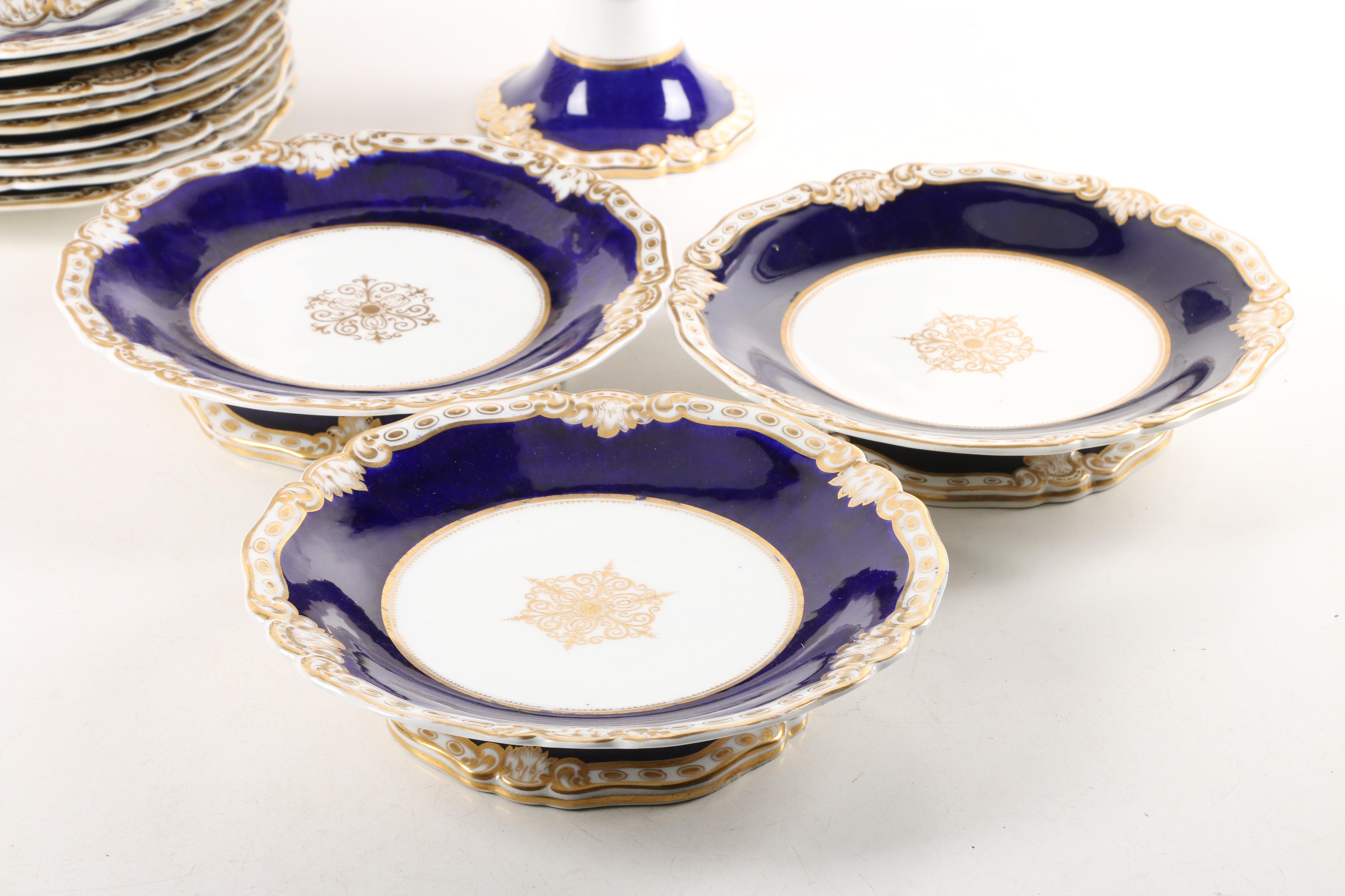 Antique Chamberlains Worcester Porcelain Produced June 6, 1846