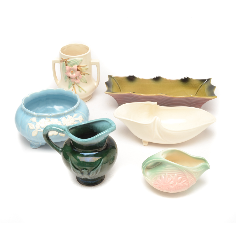 Art Pottery Including Weller, McCoy and Hull