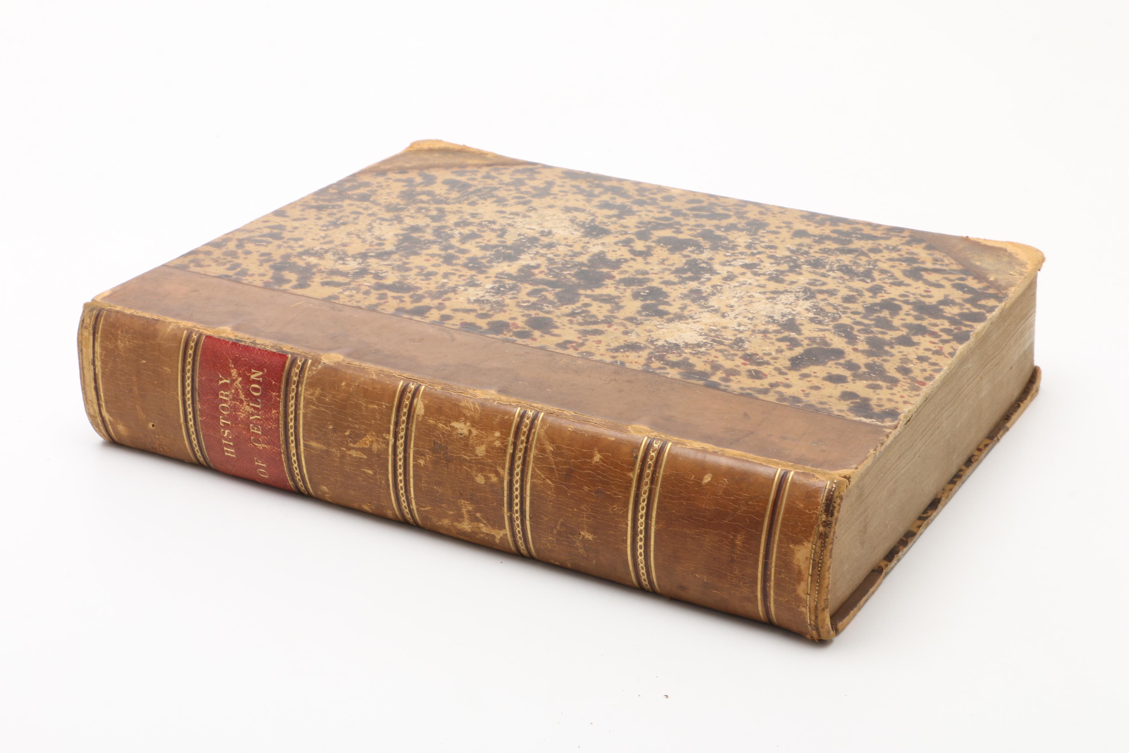1817 "The History of Ceylon From the Earliest Period to [1815]"