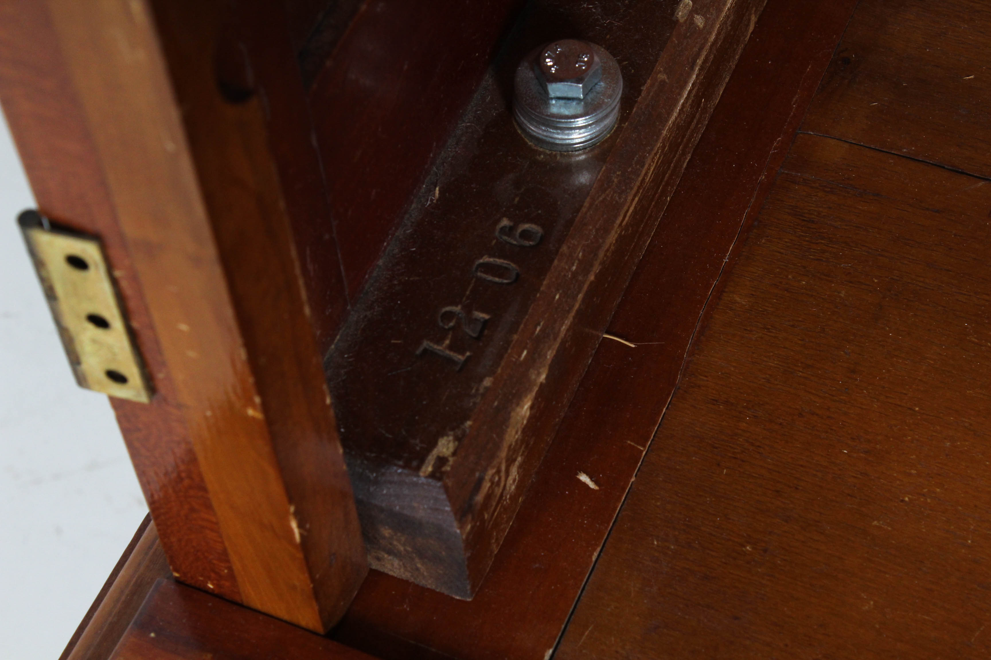 Vintage Hardwood Knockdown Cabinet