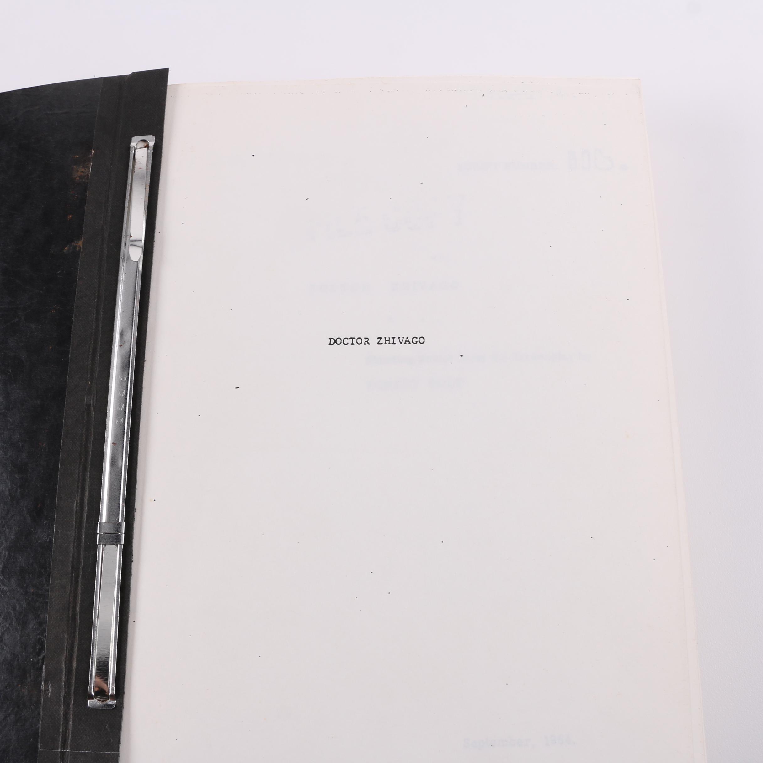 1964 "Doctor Zhivago" Shooting Script by Robert Bolt