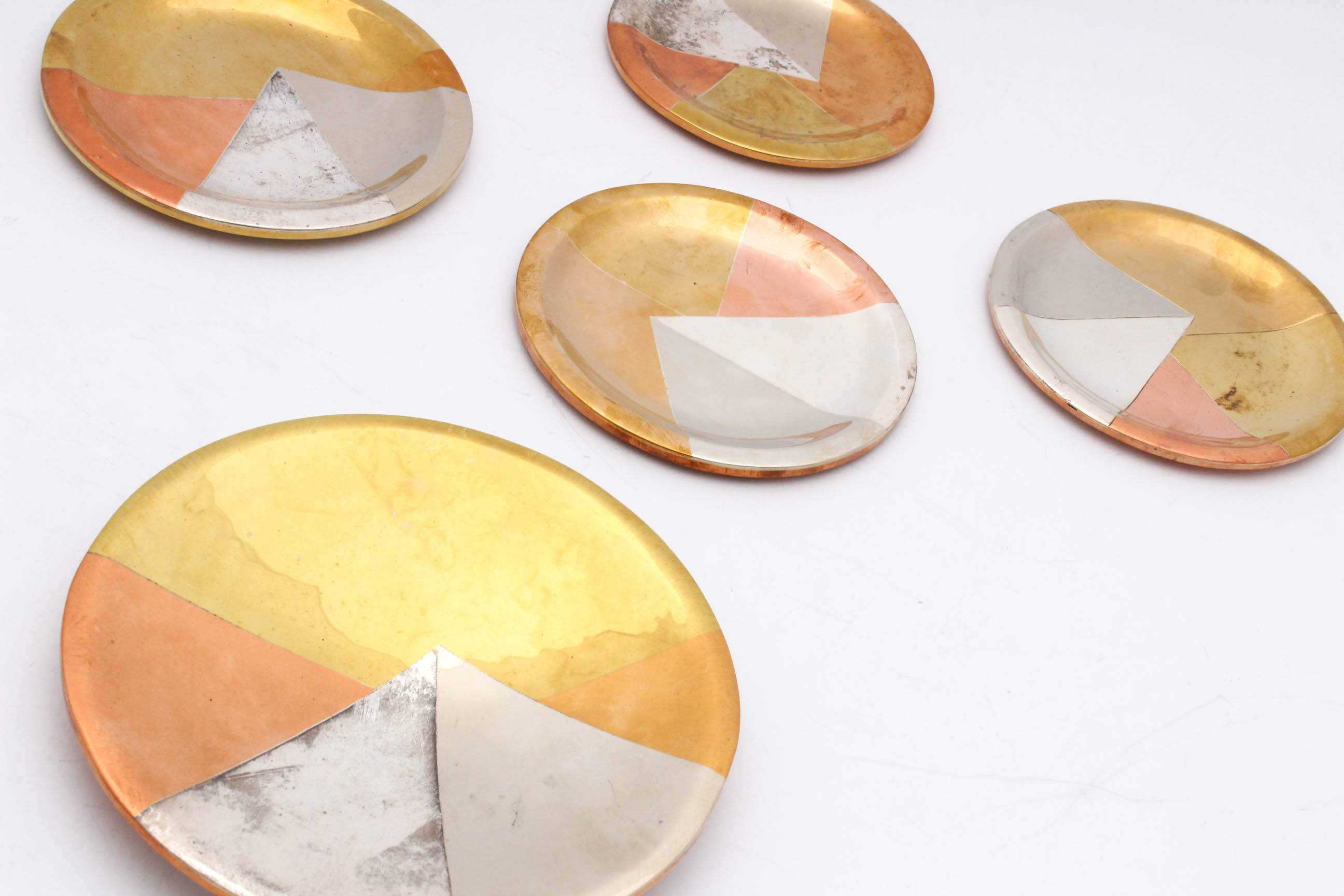 Los Castillos Taxco, Mexico Mixed Metals Plates