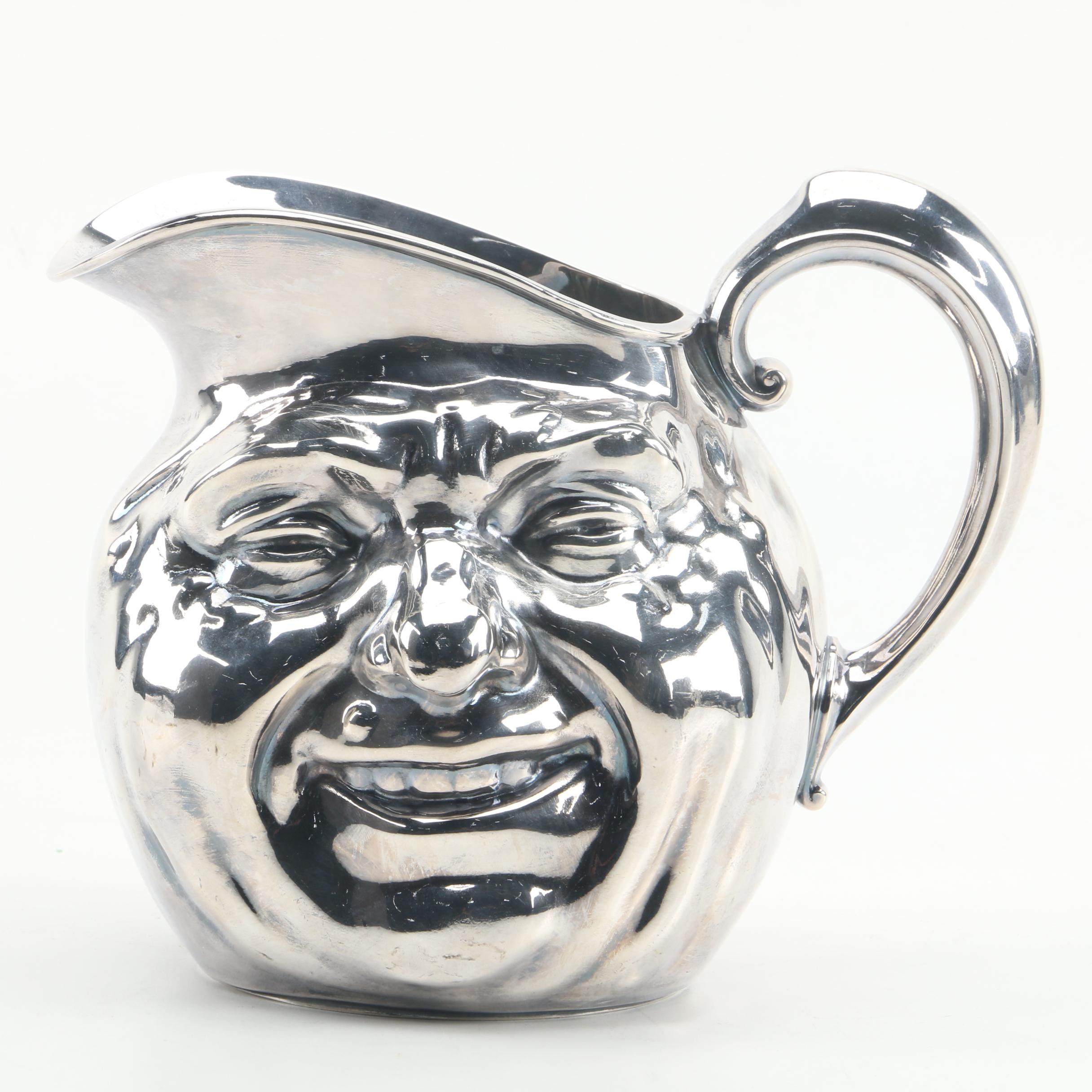 Vintage Reed & Barton "Sunny Jim" Silver Plate Figural Water Pitcher