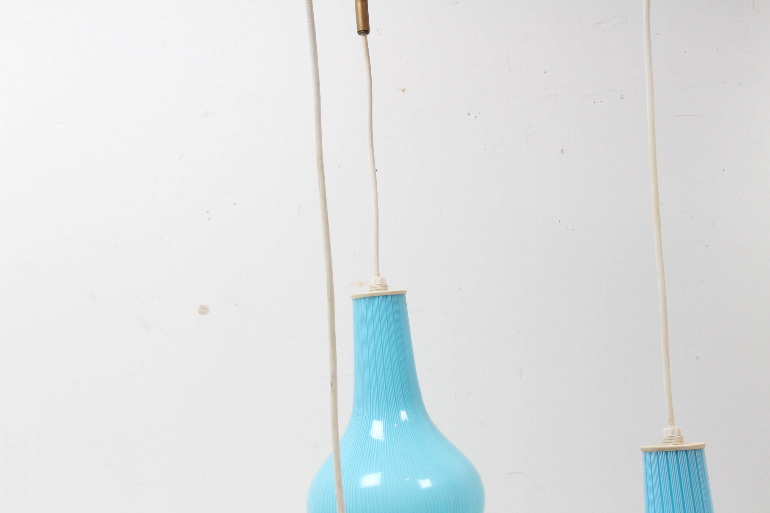 Mid Century Modern Art Glass Pendant Light