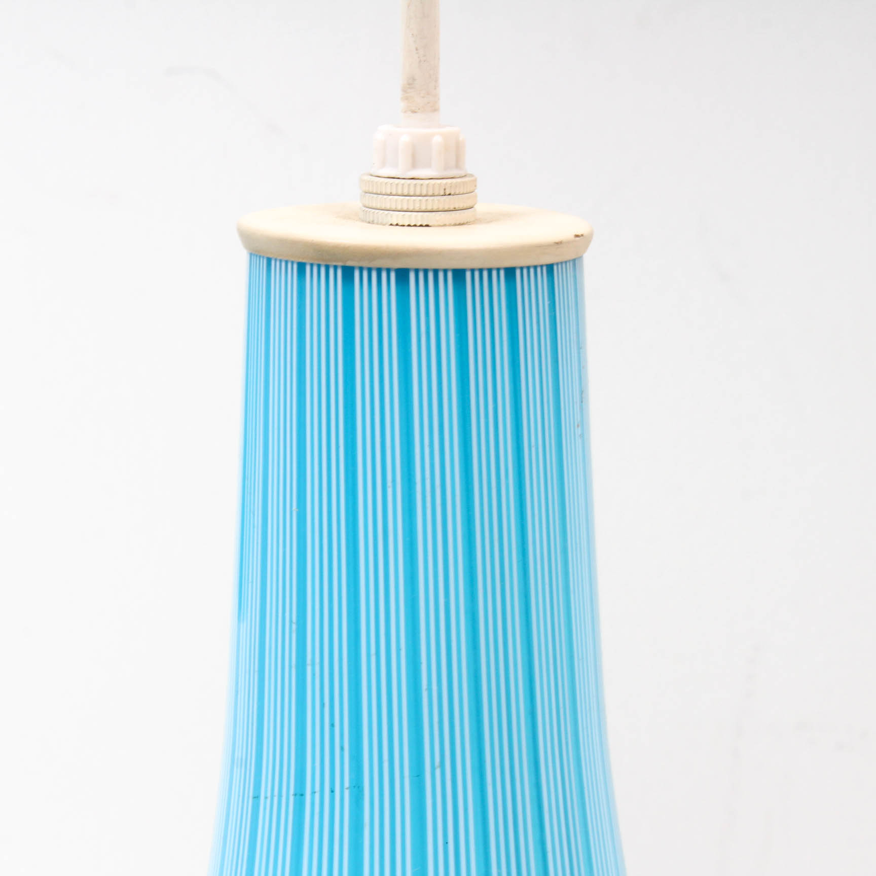 Mid Century Modern Art Glass Pendant Light