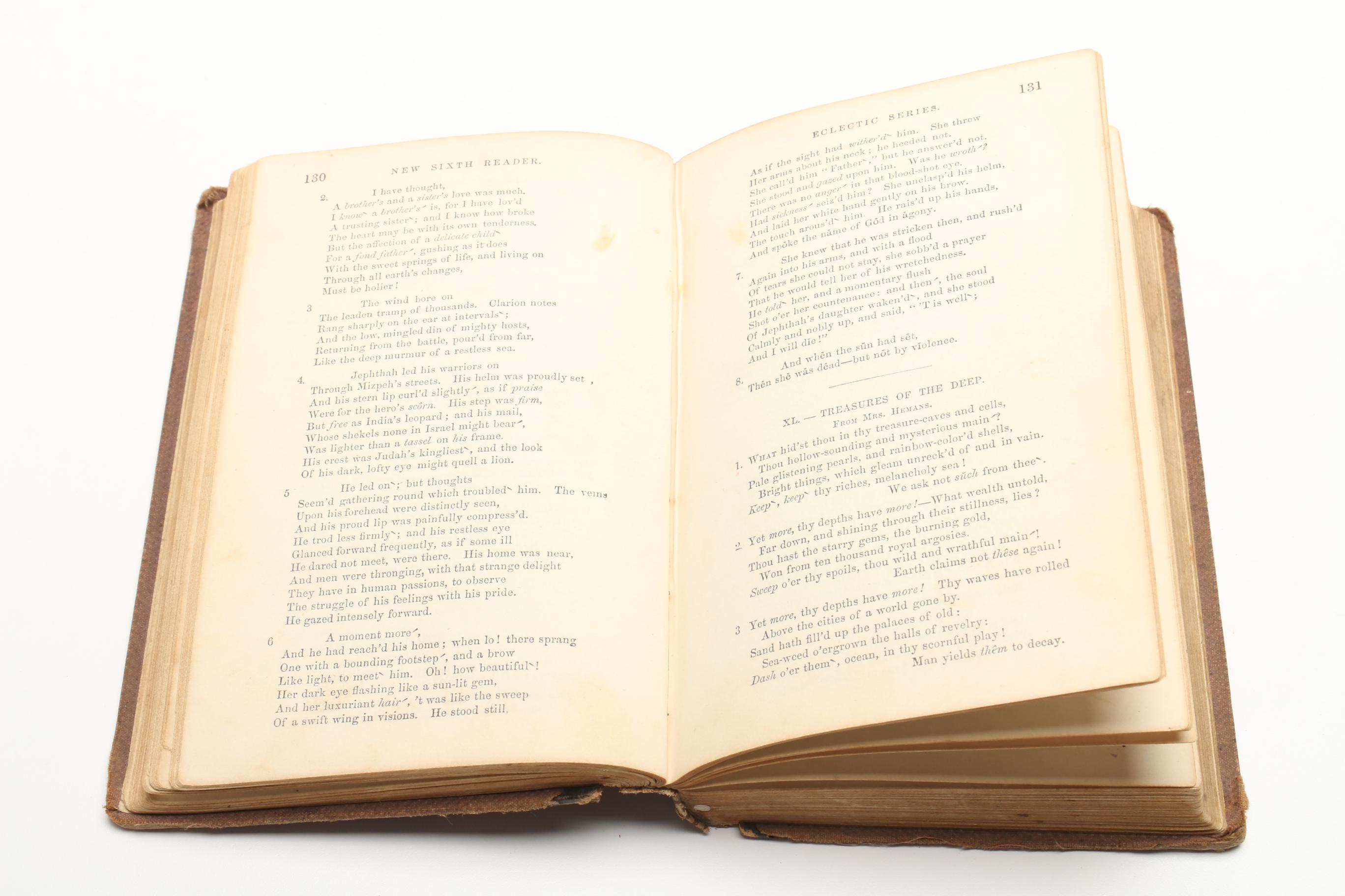 Pair of 1857 McGuffey School Readers