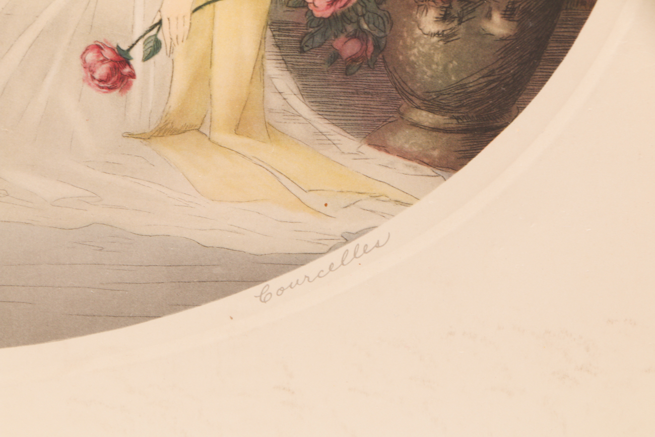 Courcelles Vintage Art Deco Style Print "In Repose"