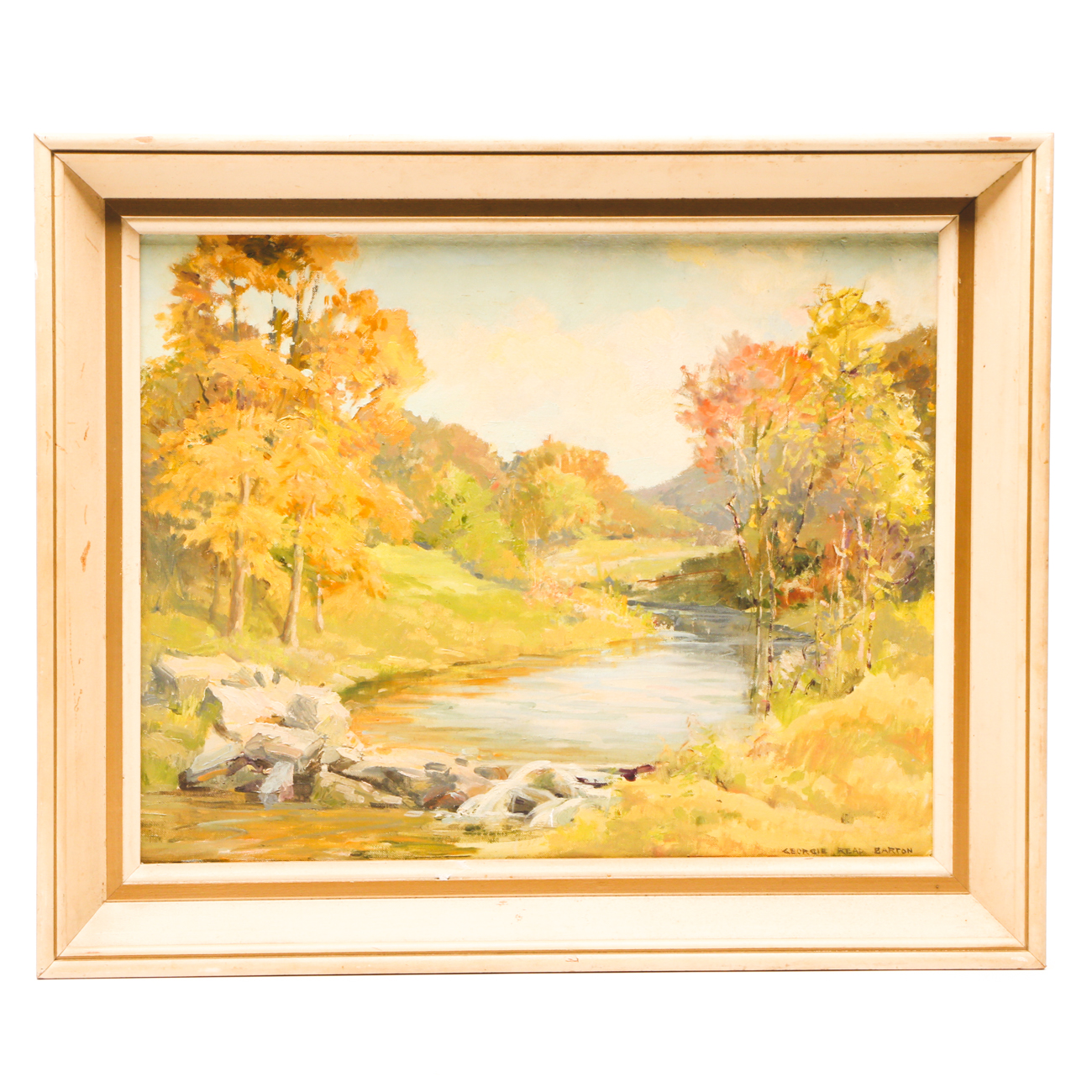 Georgie Read Barton Original Oil Painting on Canvas Board