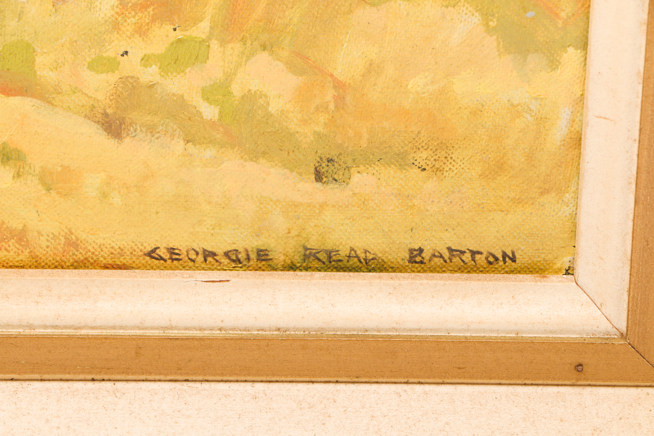 Georgie Read Barton Original Oil Painting on Canvas Board