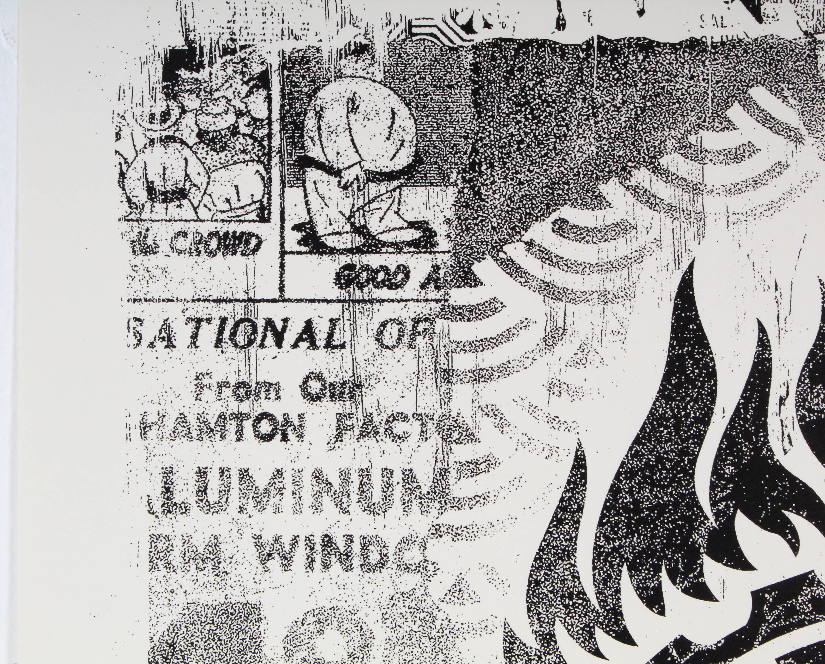 Shepard Fairey 2017 Offset Print "Damaged Stencil Series, Printing Press"